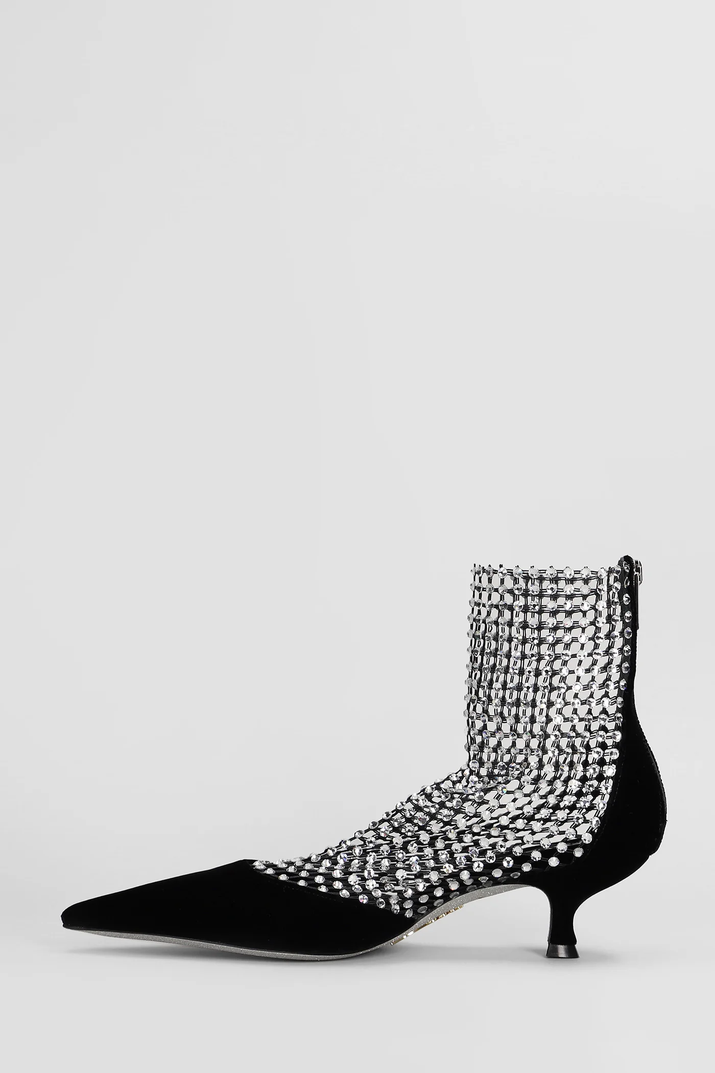 Galaxia High heels Ankle boots in black velvet - Image 3