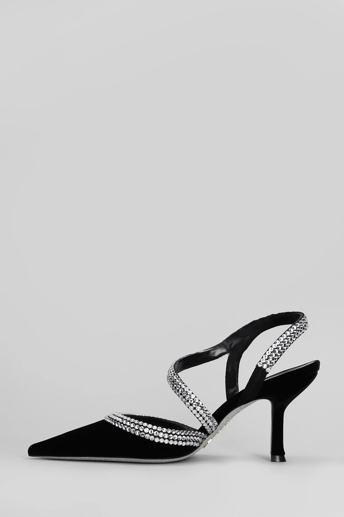 Lidia Pumps in black velvet - Image 3