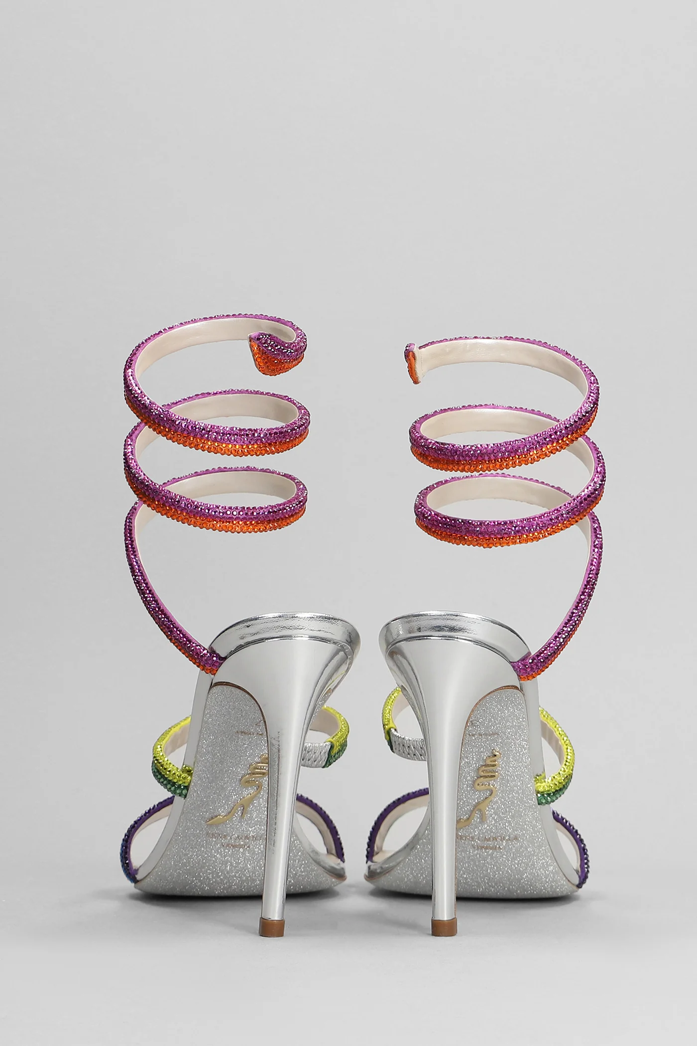 Rainbow Sandals in silver leather - Image 4