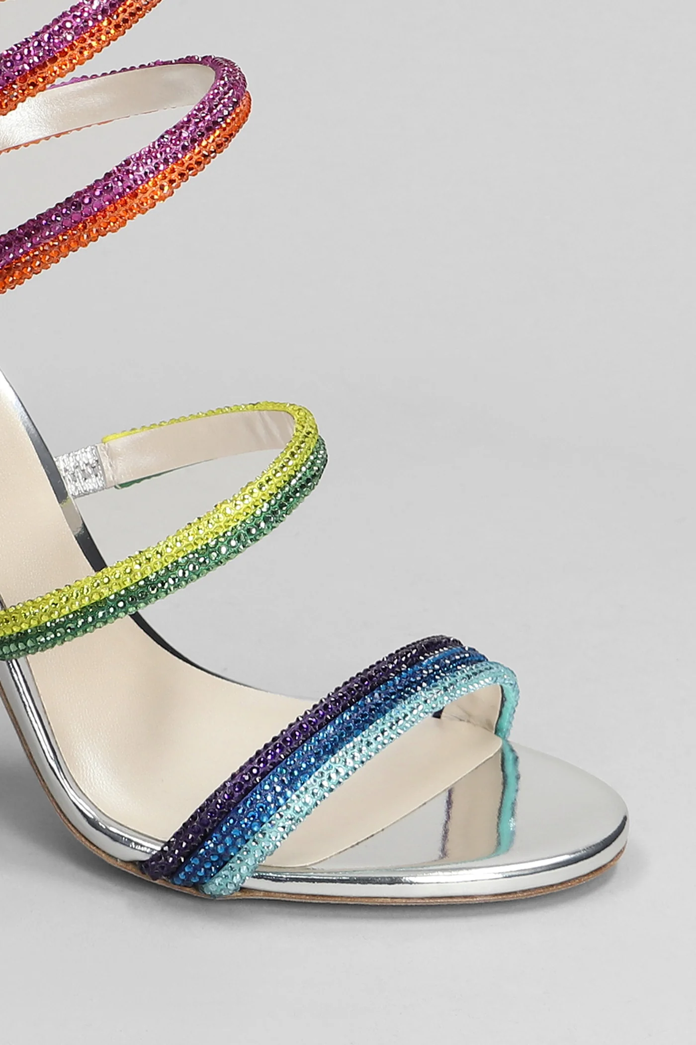 Rainbow Sandals in silver leather - Image 5
