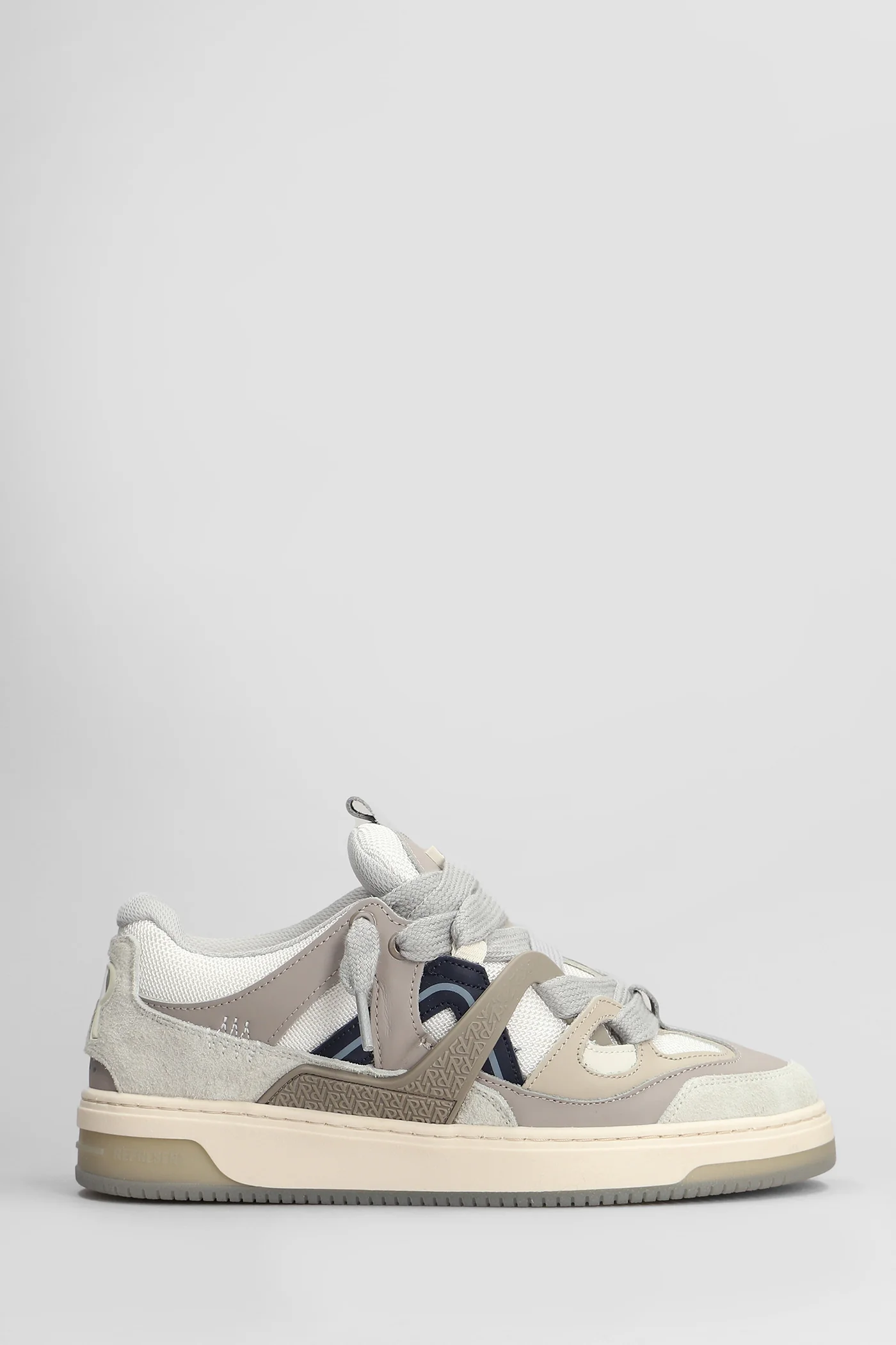 Bully Sneakers in grey suede and leather