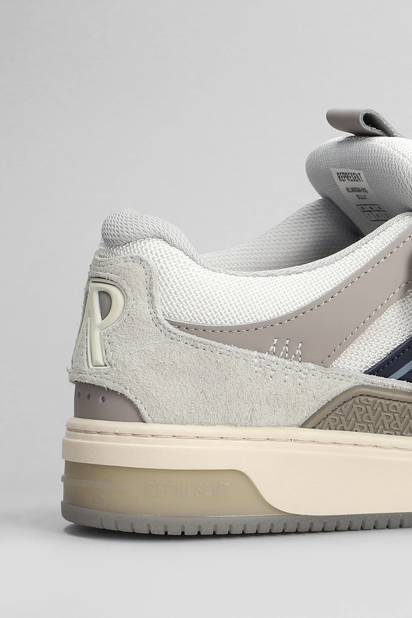 Bully Sneakers in grey suede and leather - Image 5