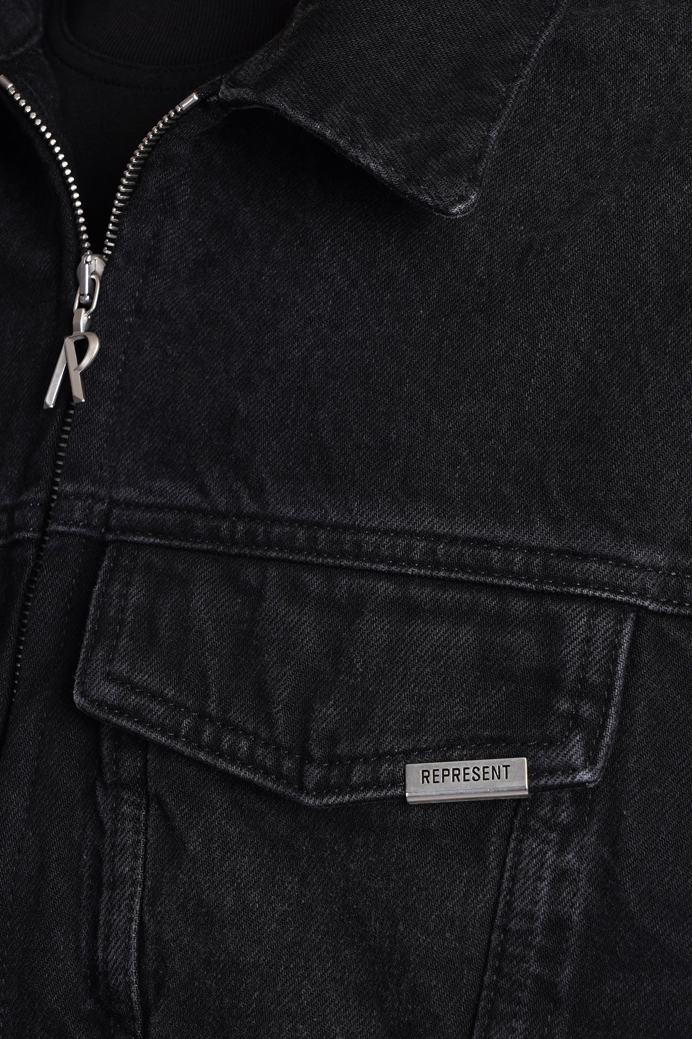Denim Jackets in black cotton - Image 5