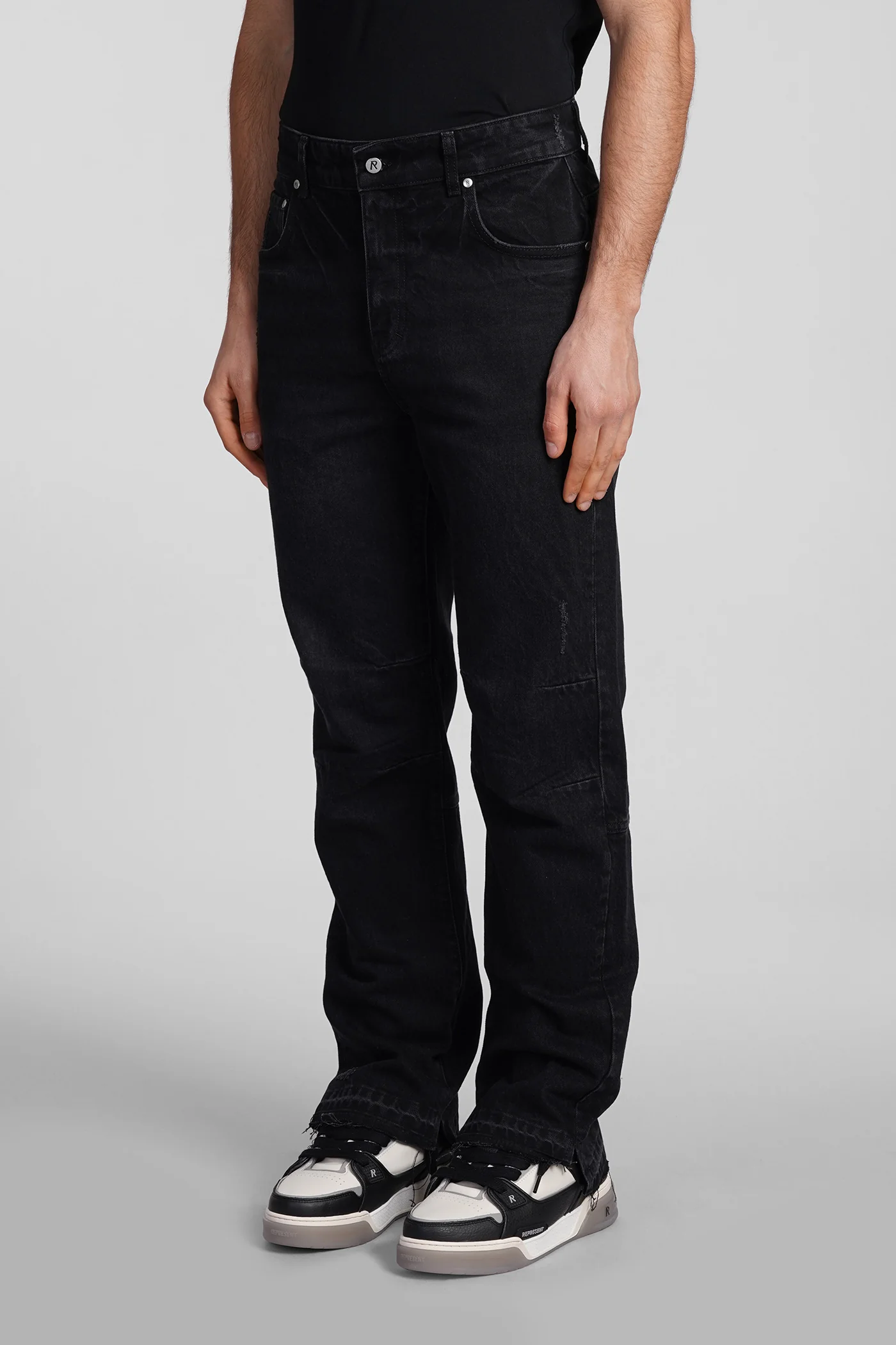 Jeans in black cotton - Image 4