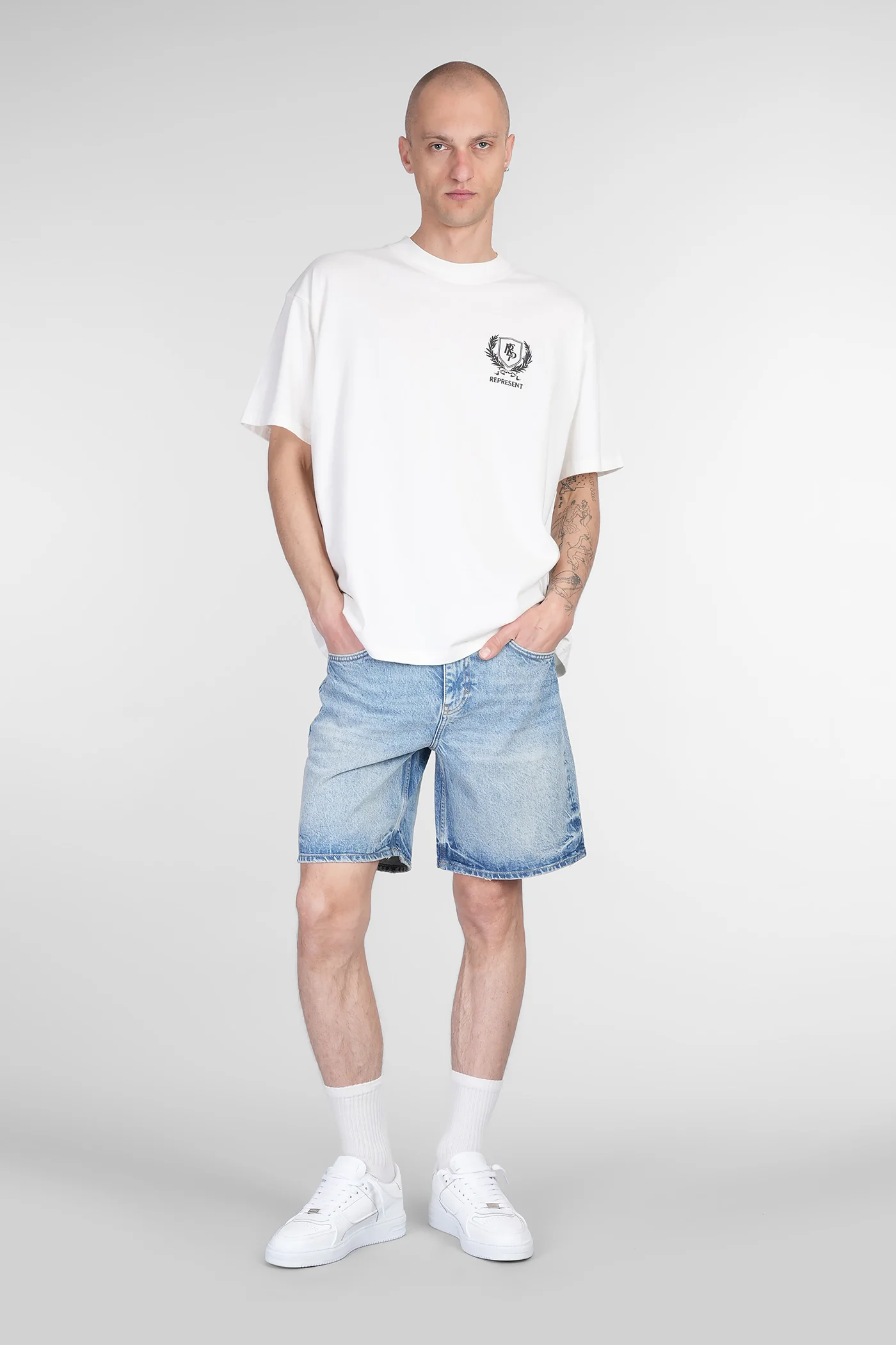 R10T Shorts in blue cotton - Image 2