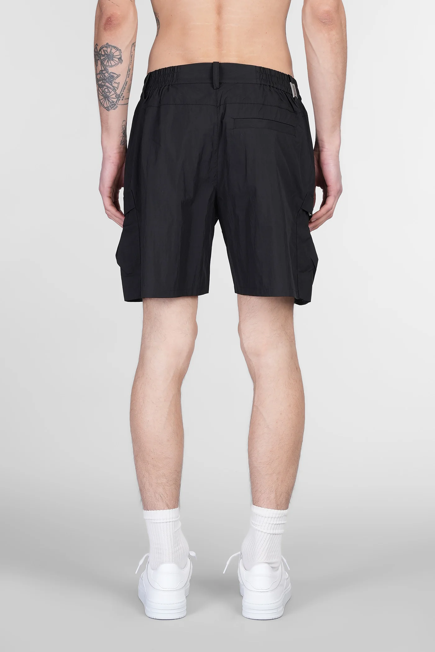 Shorts in black cotton - Image 3