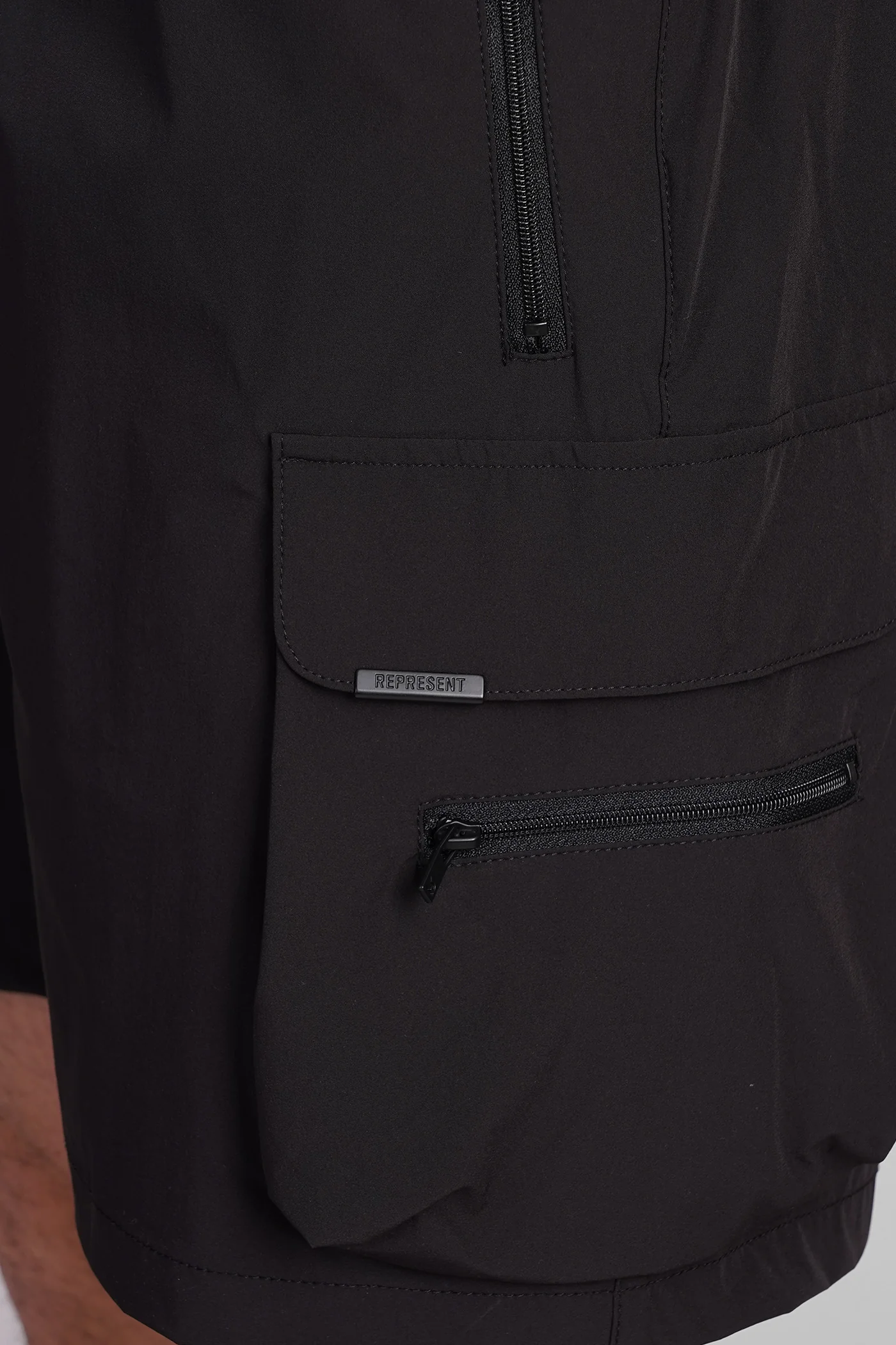 Shorts in black nylon - Image 5