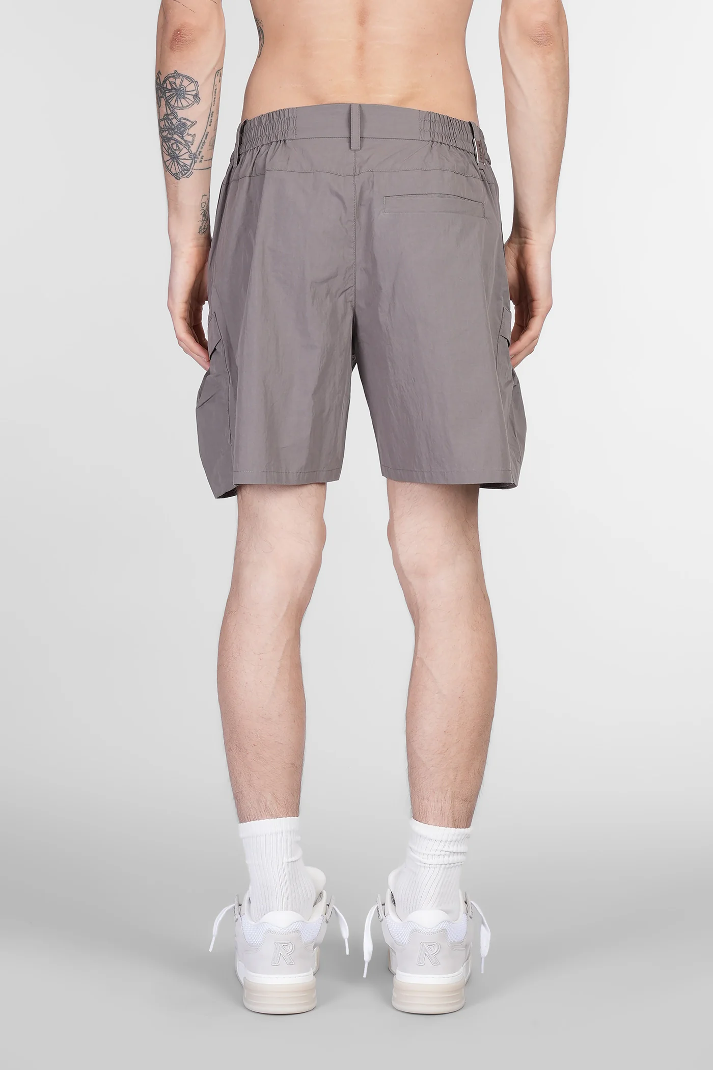 Shorts in grey cotton - Image 3