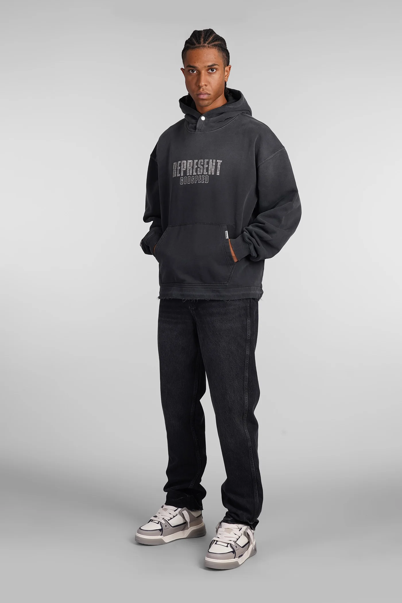 Sweatshirt in black cotton - Image 2