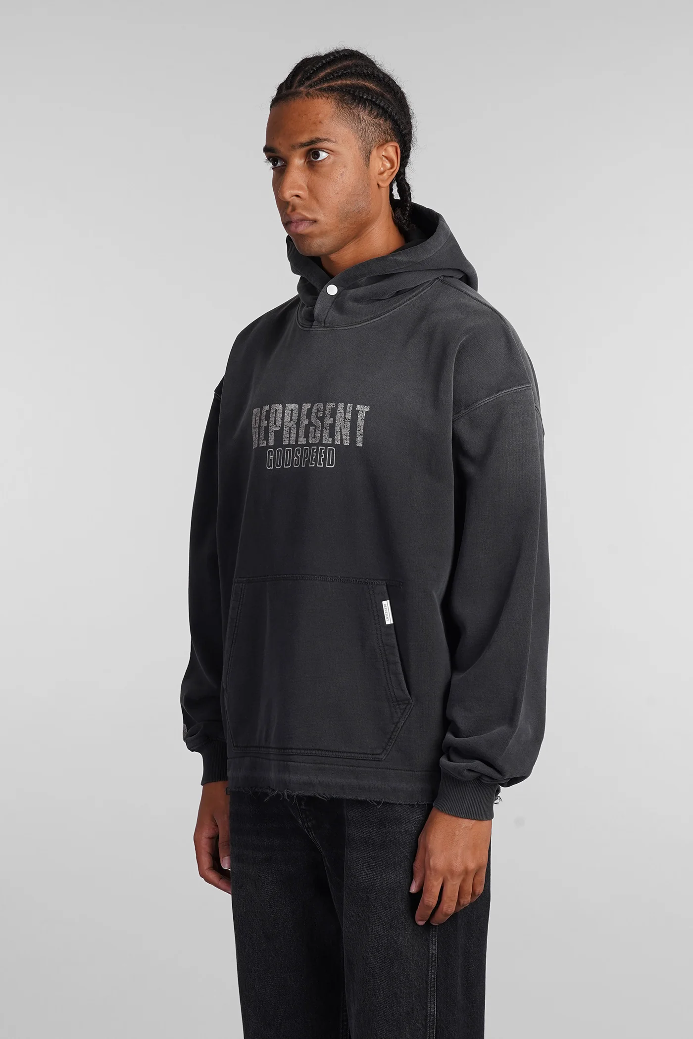Sweatshirt in black cotton - Image 4