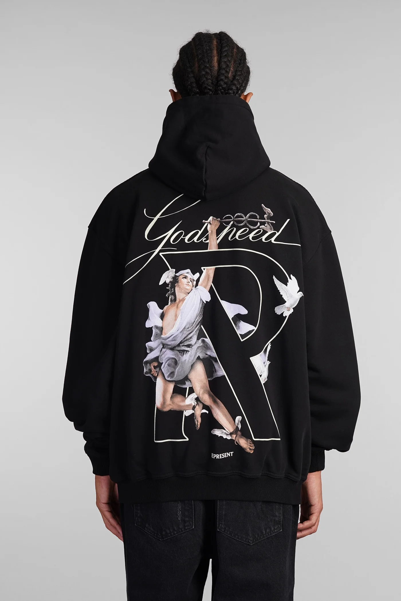 Sweatshirt in black cotton - Image 3