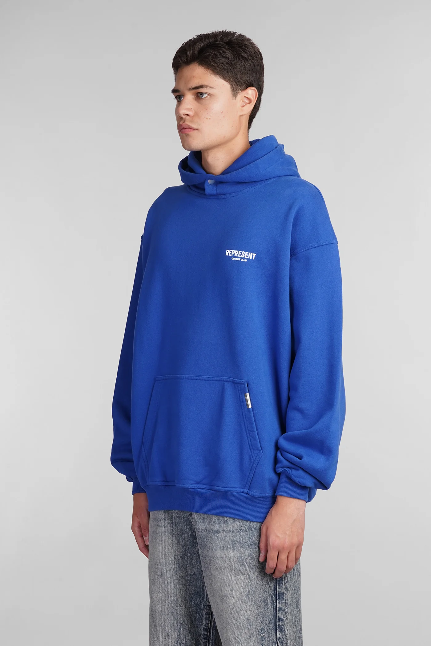 Sweatshirt in blue cotton - Image 4