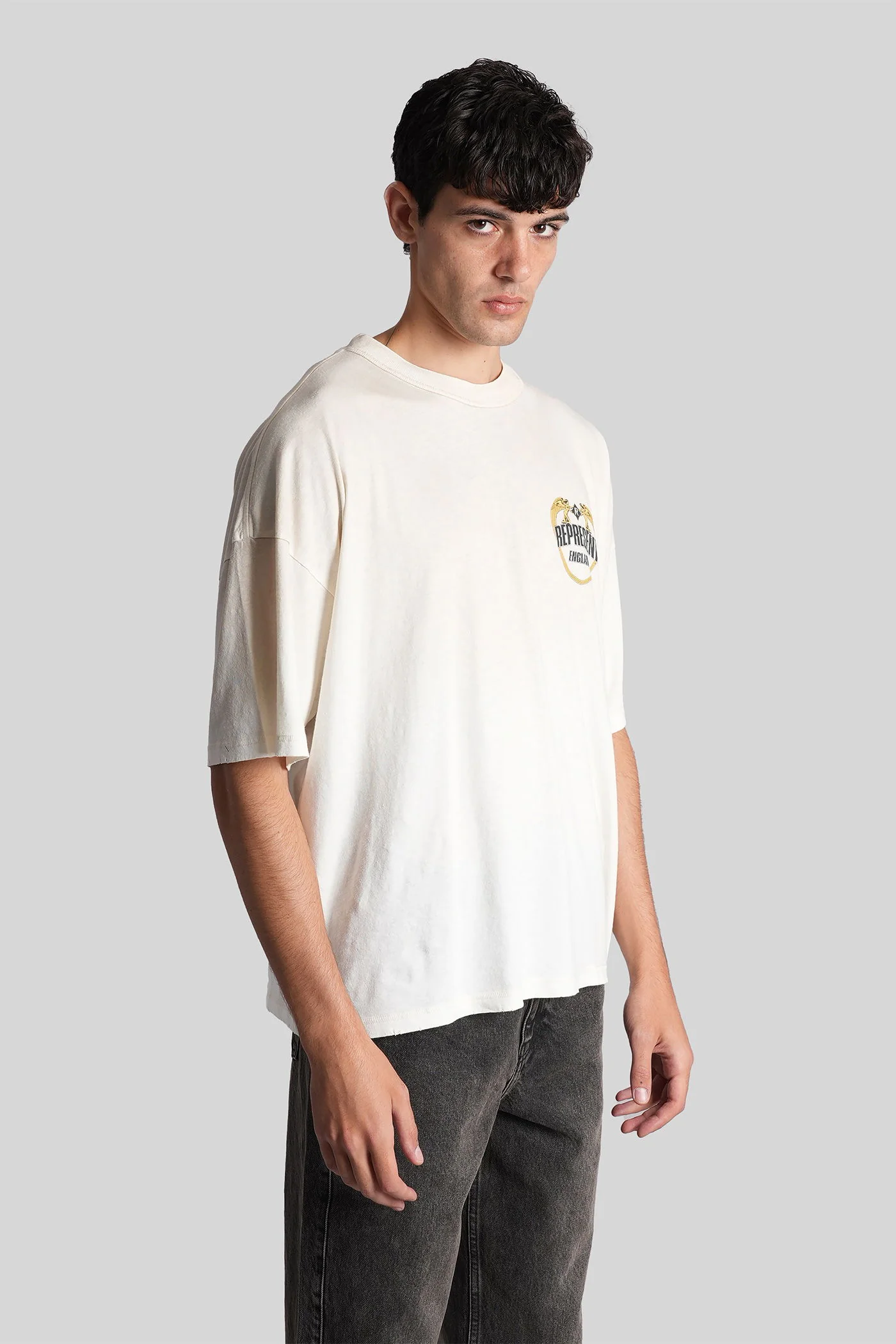 T-Shirt in beige cotton - Image 4