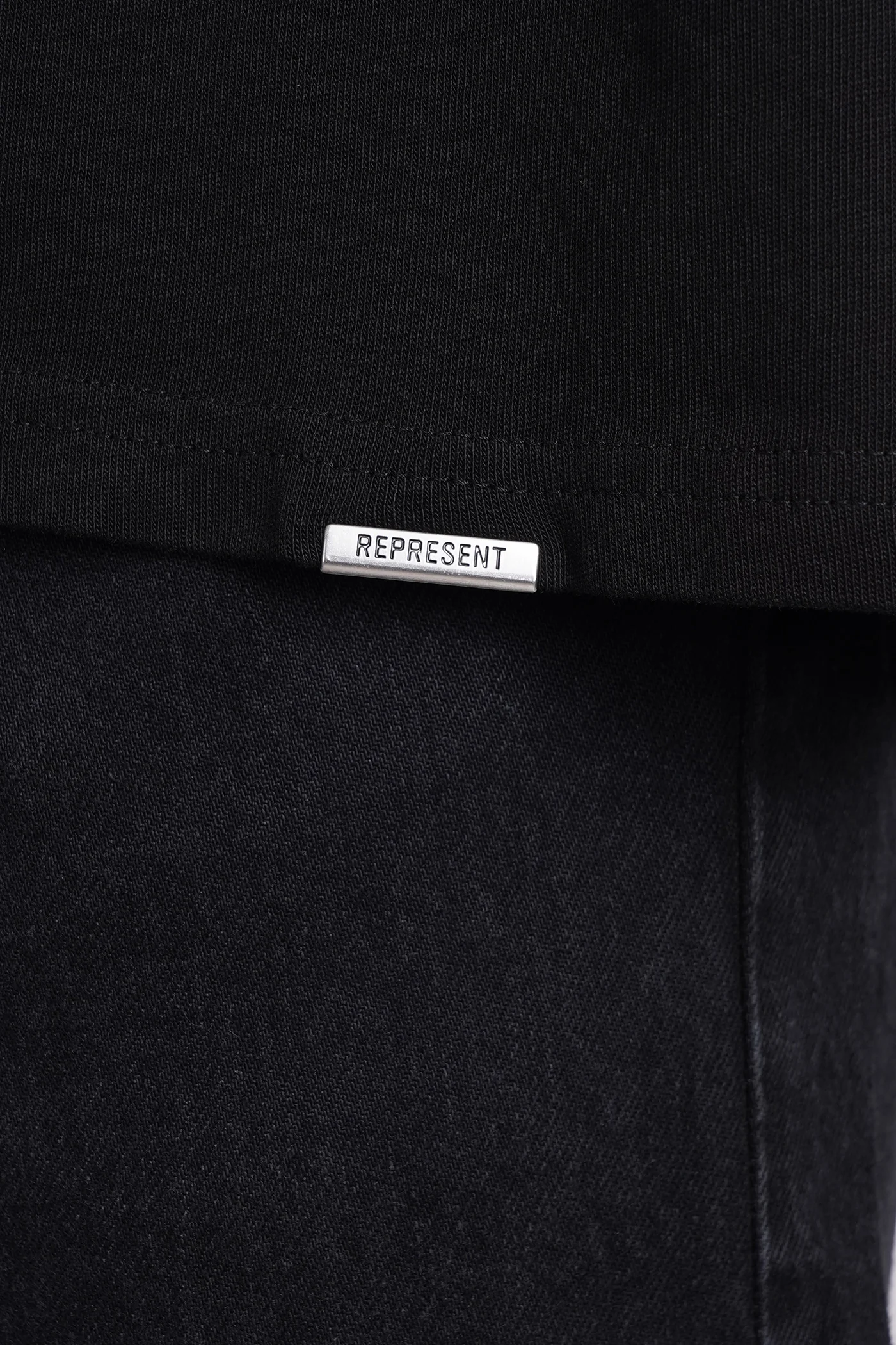 T-Shirt in black cotton - Image 5