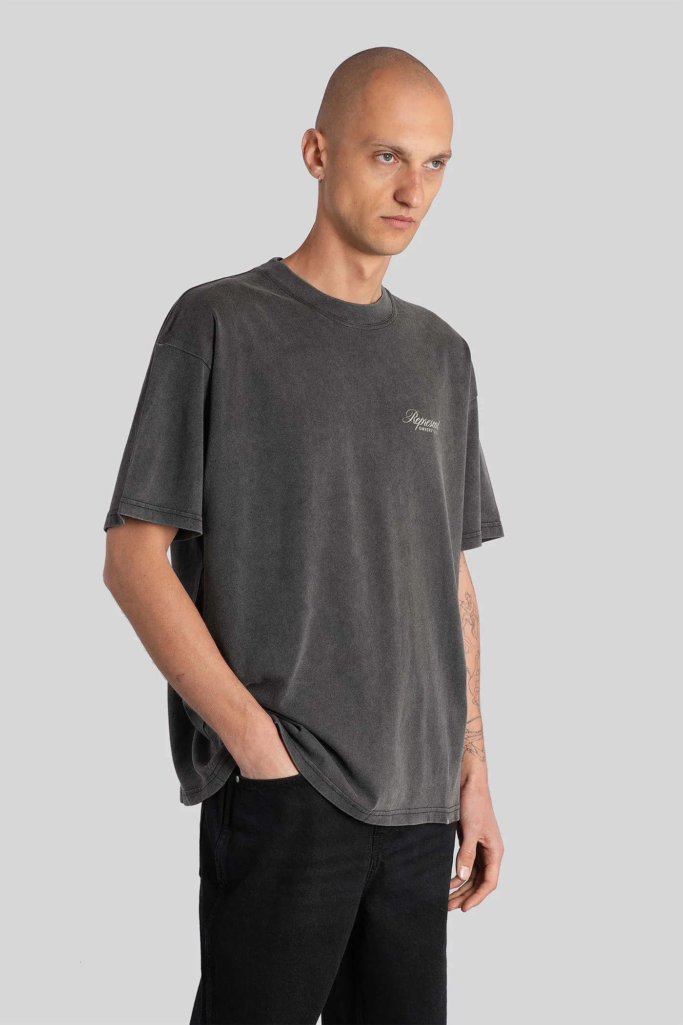 T-Shirt in grey cotton - Image 64