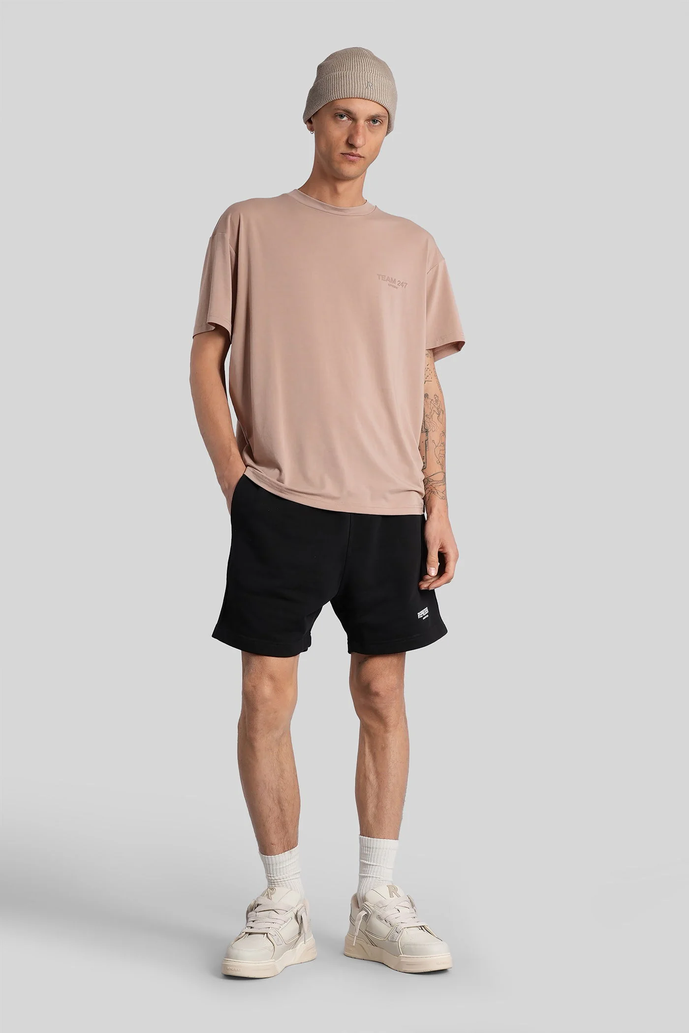 T-Shirt in rose-pink polyester - Image 2