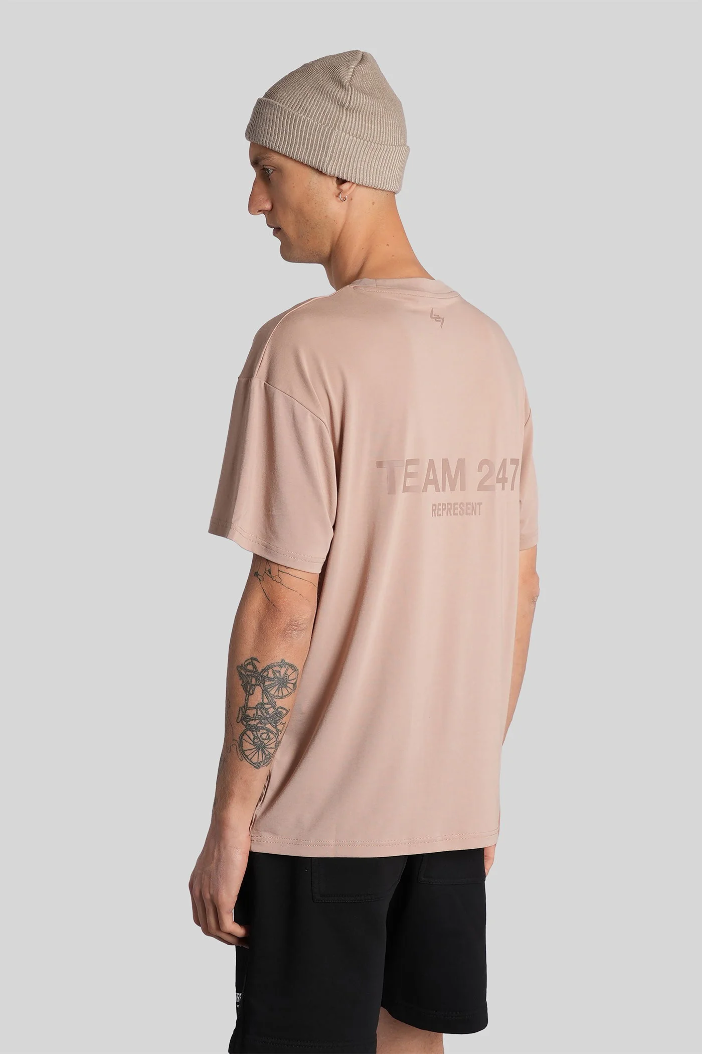 T-Shirt in rose-pink polyester - Image 3