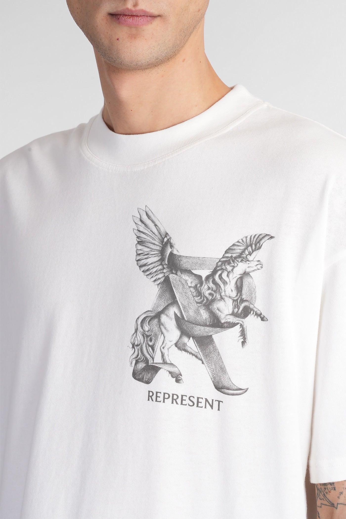 T-Shirt in white cotton - Image 5