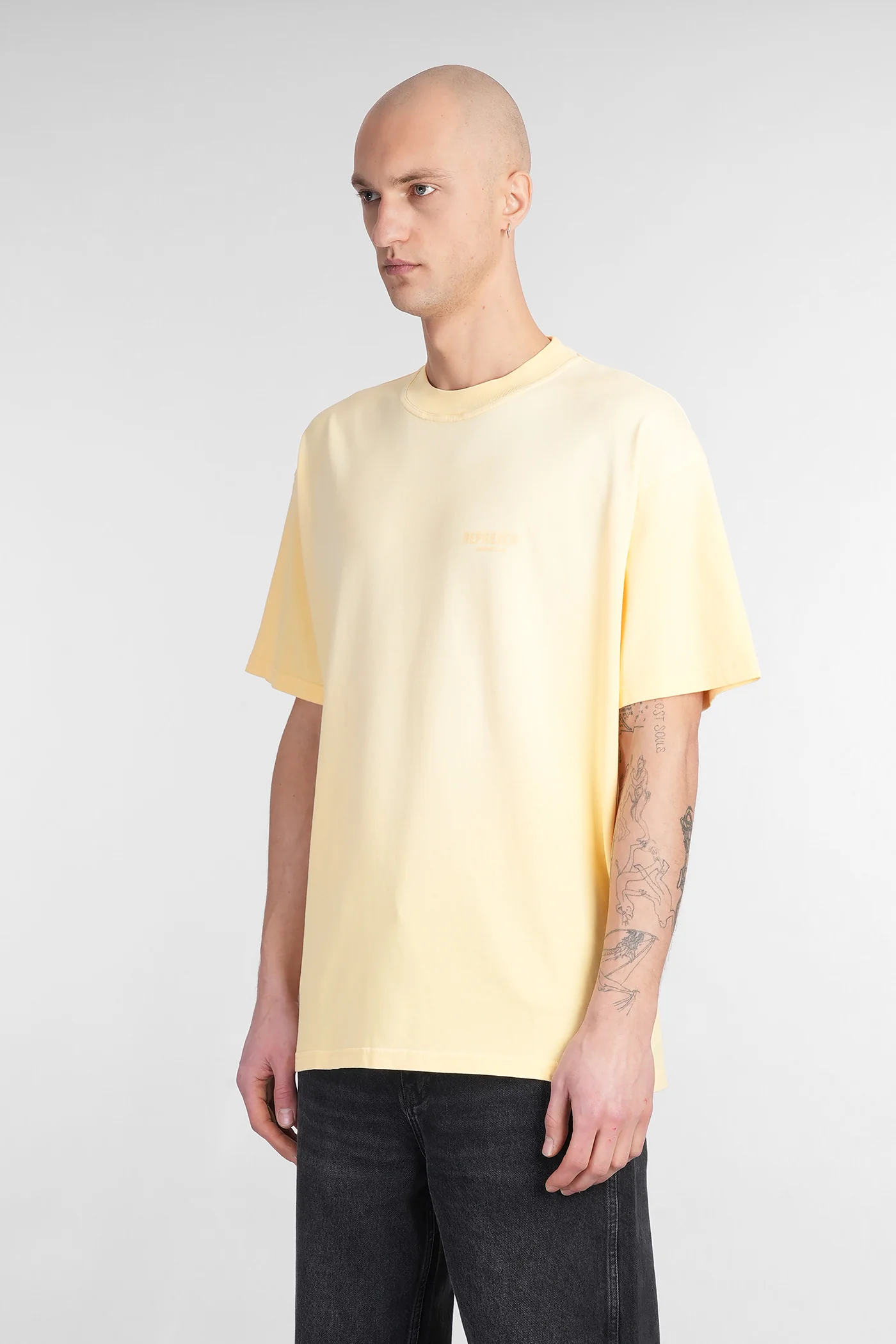 T-Shirt in yellow cotton - Image 44