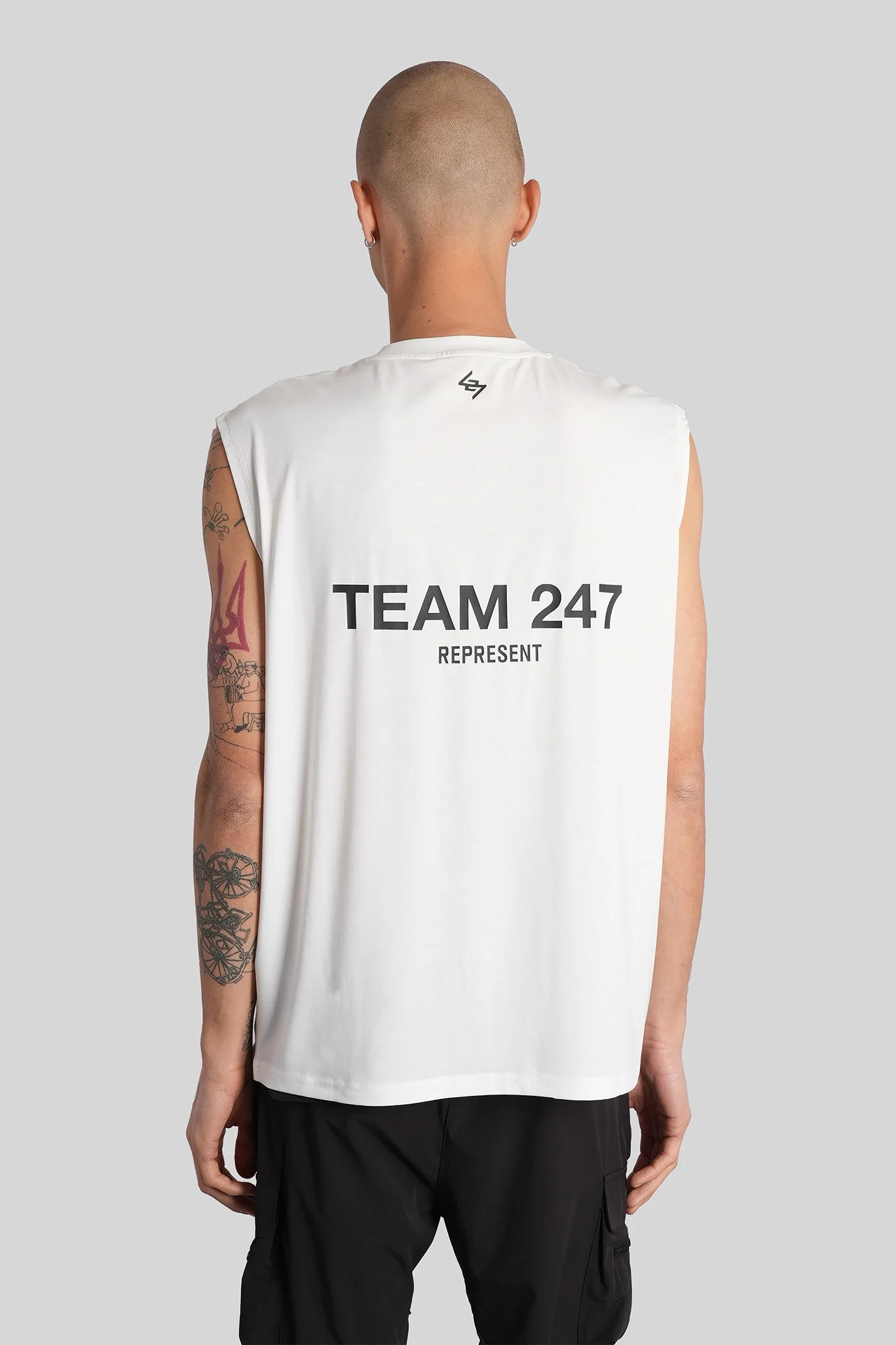 tank Top in white polyester - Image 3