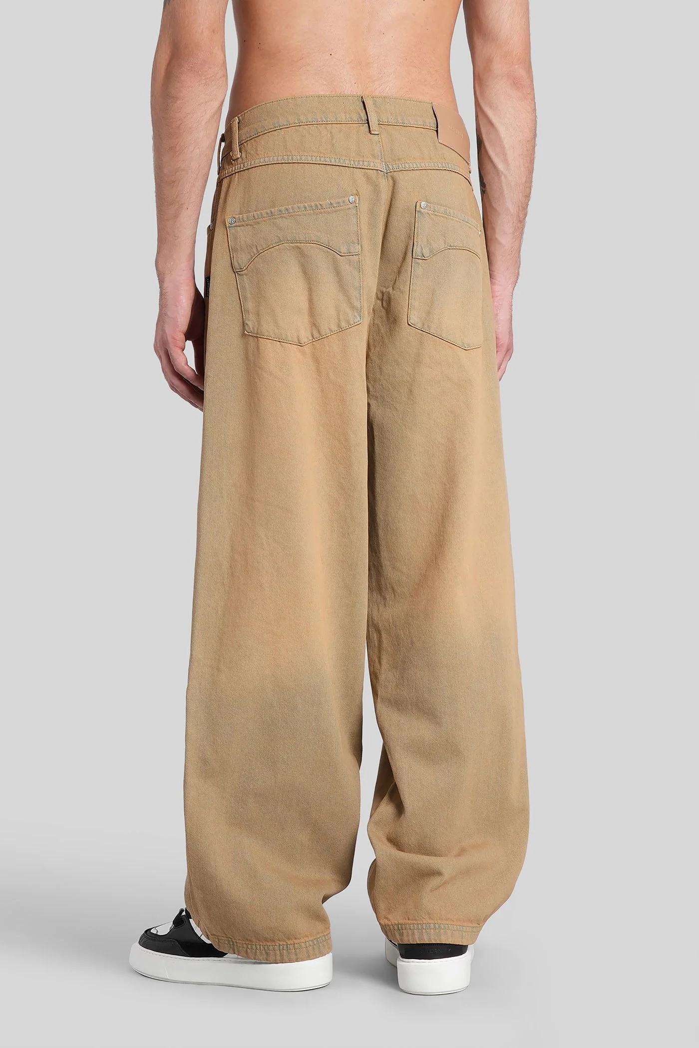 Jeans in beige denim - Image 3