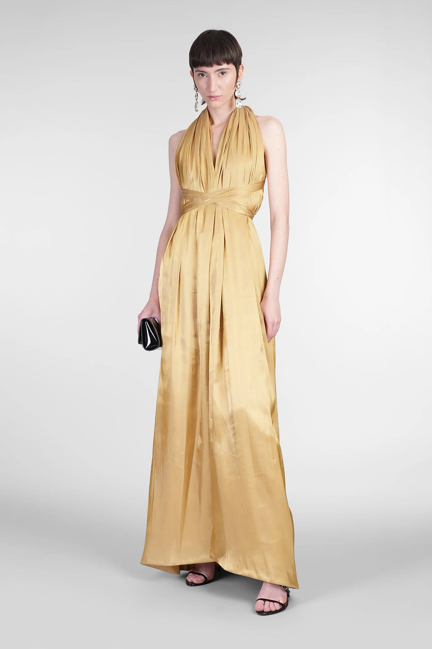 Gigi Dress Long dress in gold polyester - Image 2