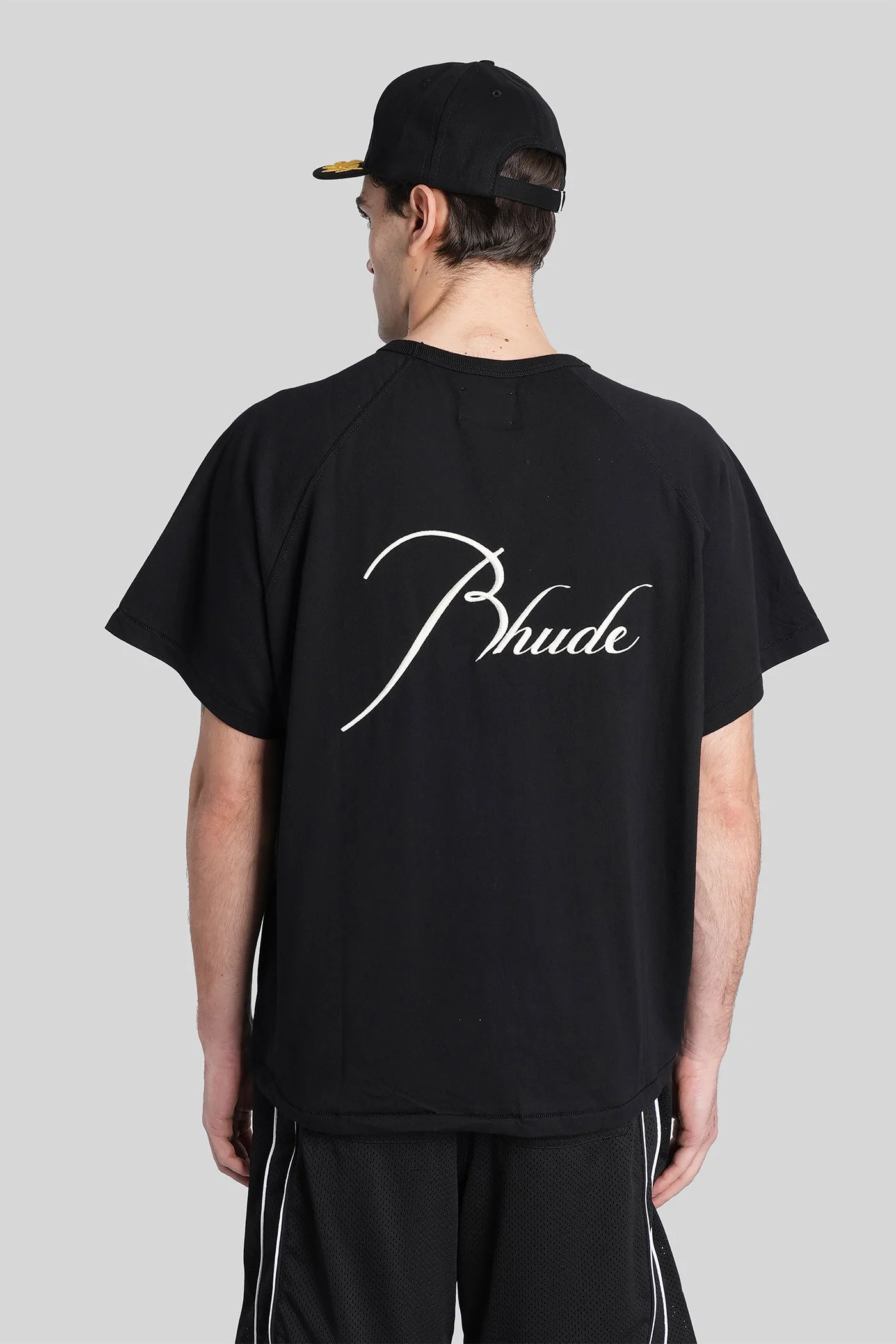 T-Shirt in black cotton - Image 27
