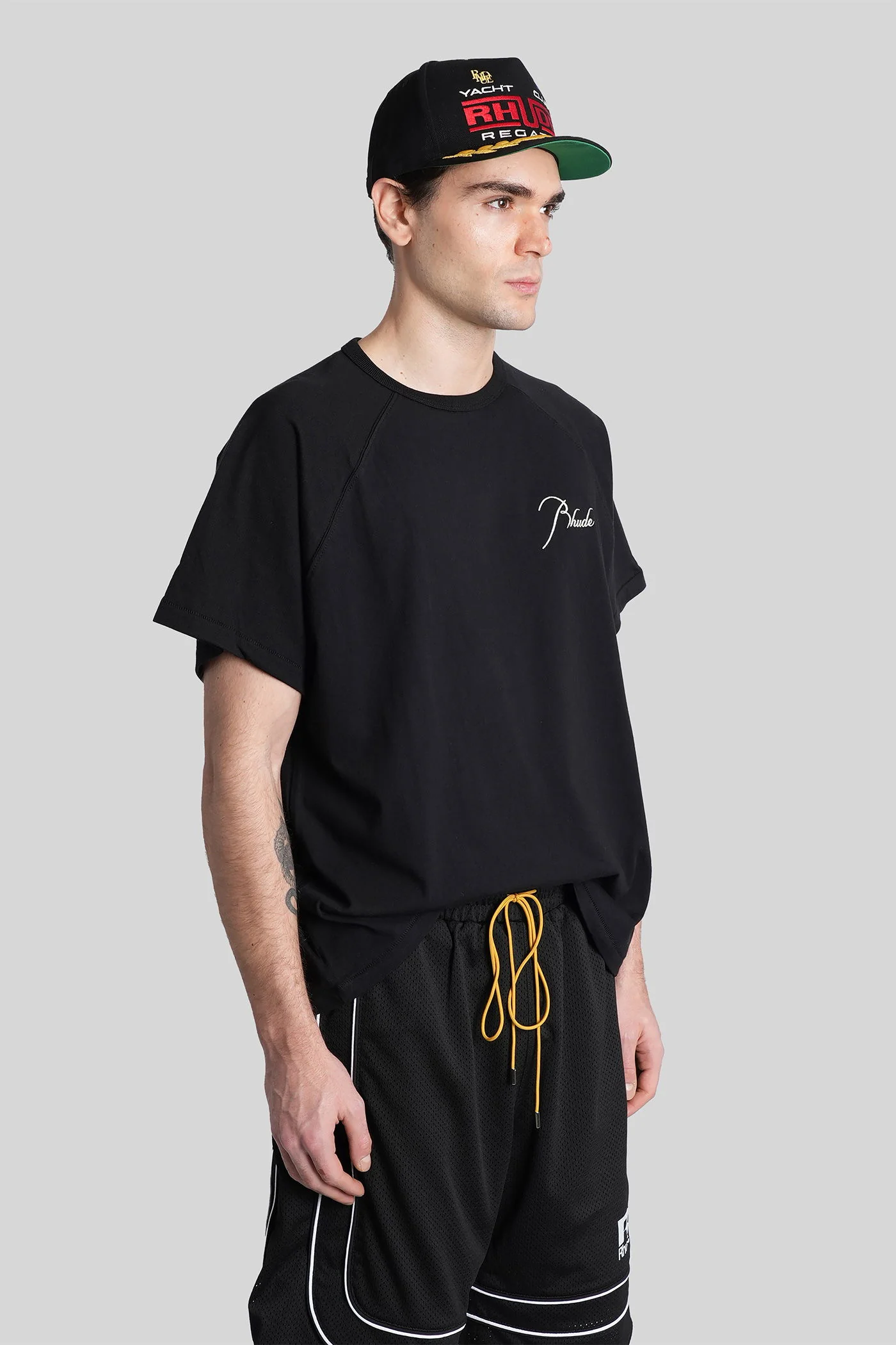 T-Shirt in black cotton - Image 28