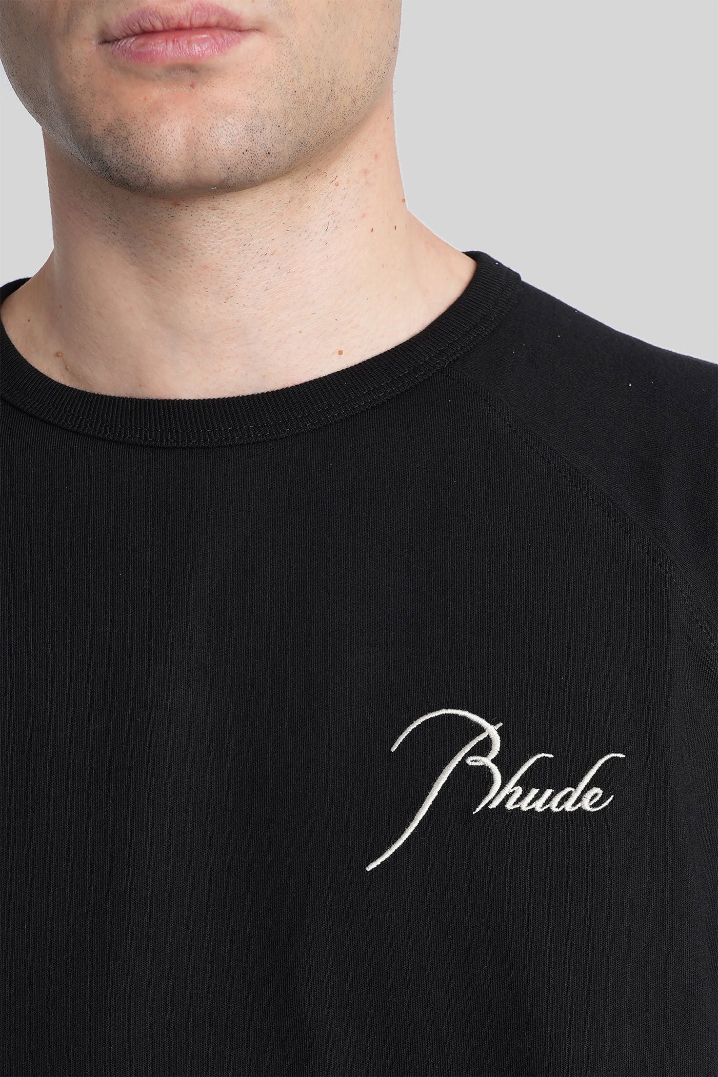 T-Shirt in black cotton - Image 34