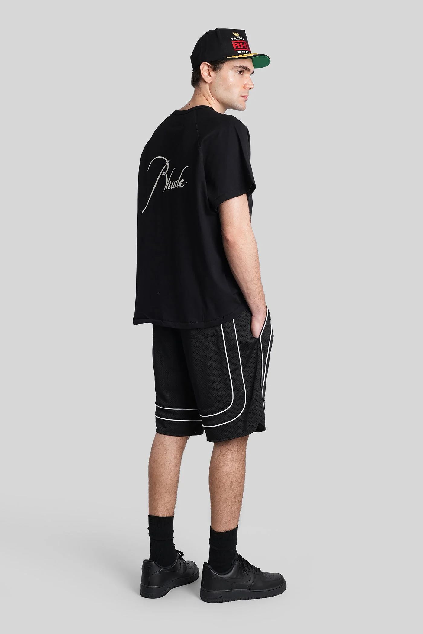 T-Shirt in black cotton - Image 51