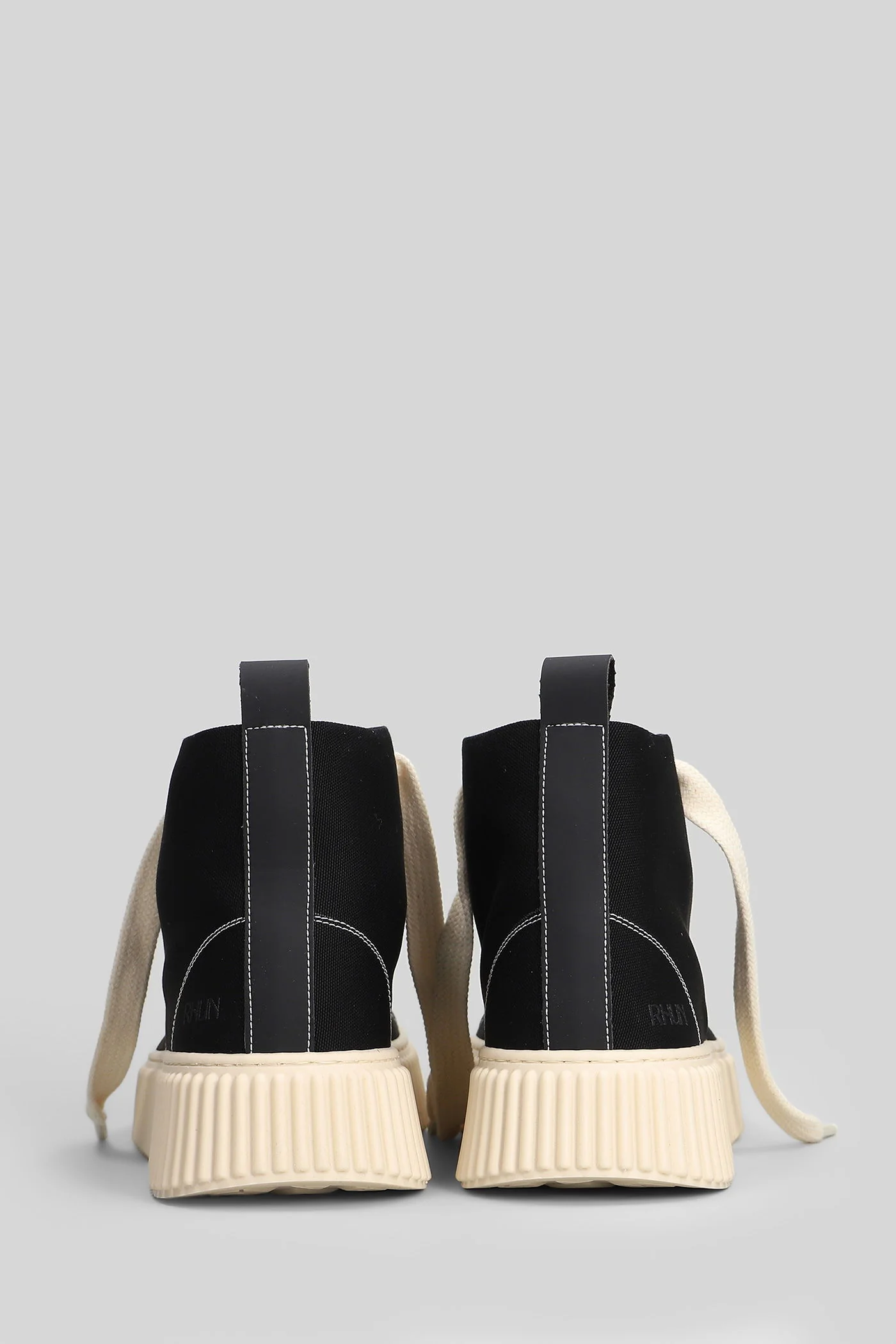 Canvas Sneakers in black canvas - Image 4