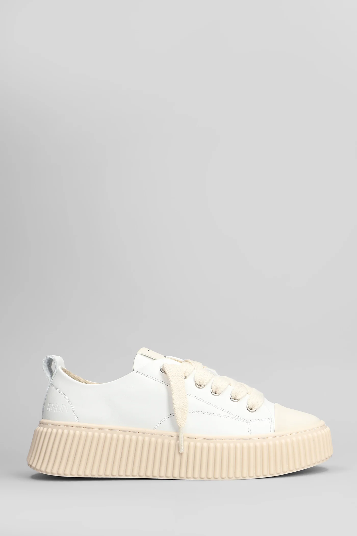 Leather Sneakers in white leather