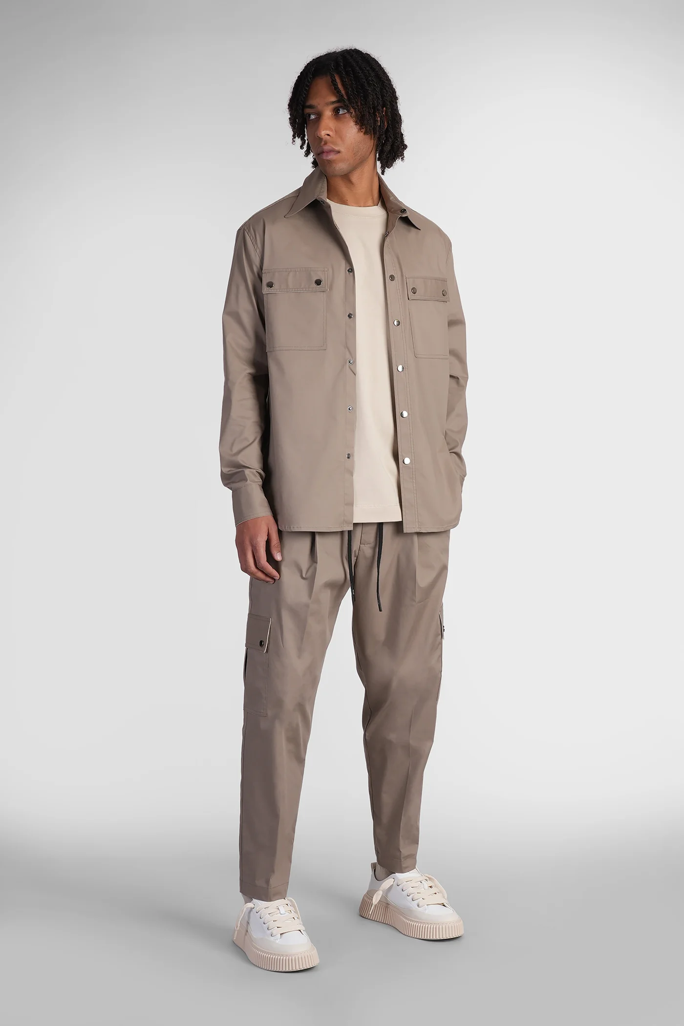 Pants in beige cotton - Image 2