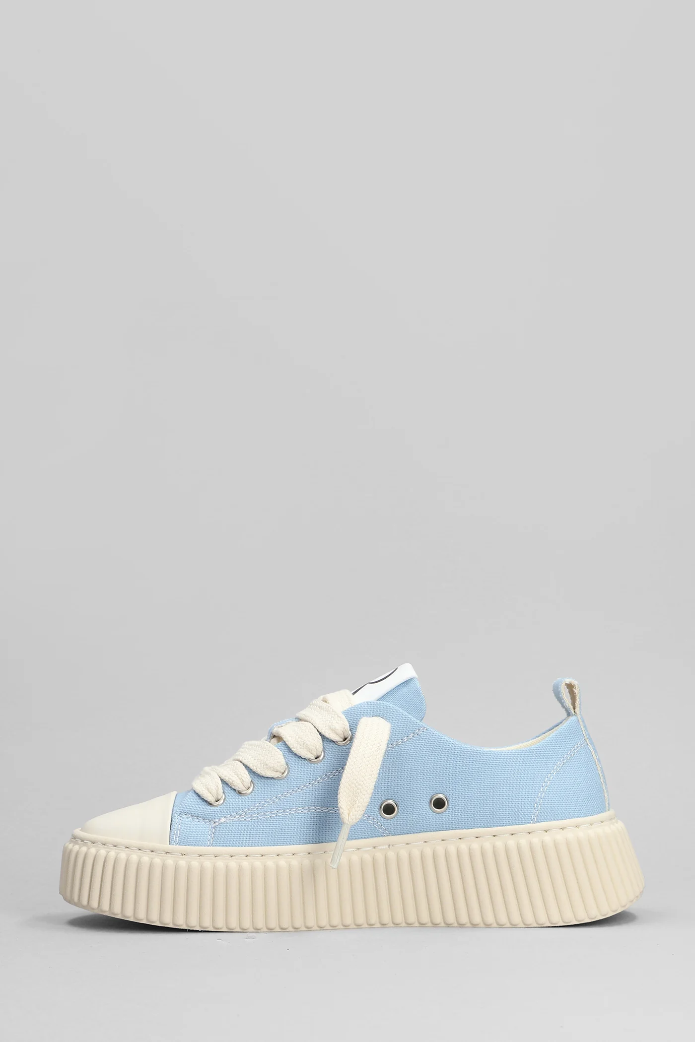 Sneakers in cyan canvas - Image 3