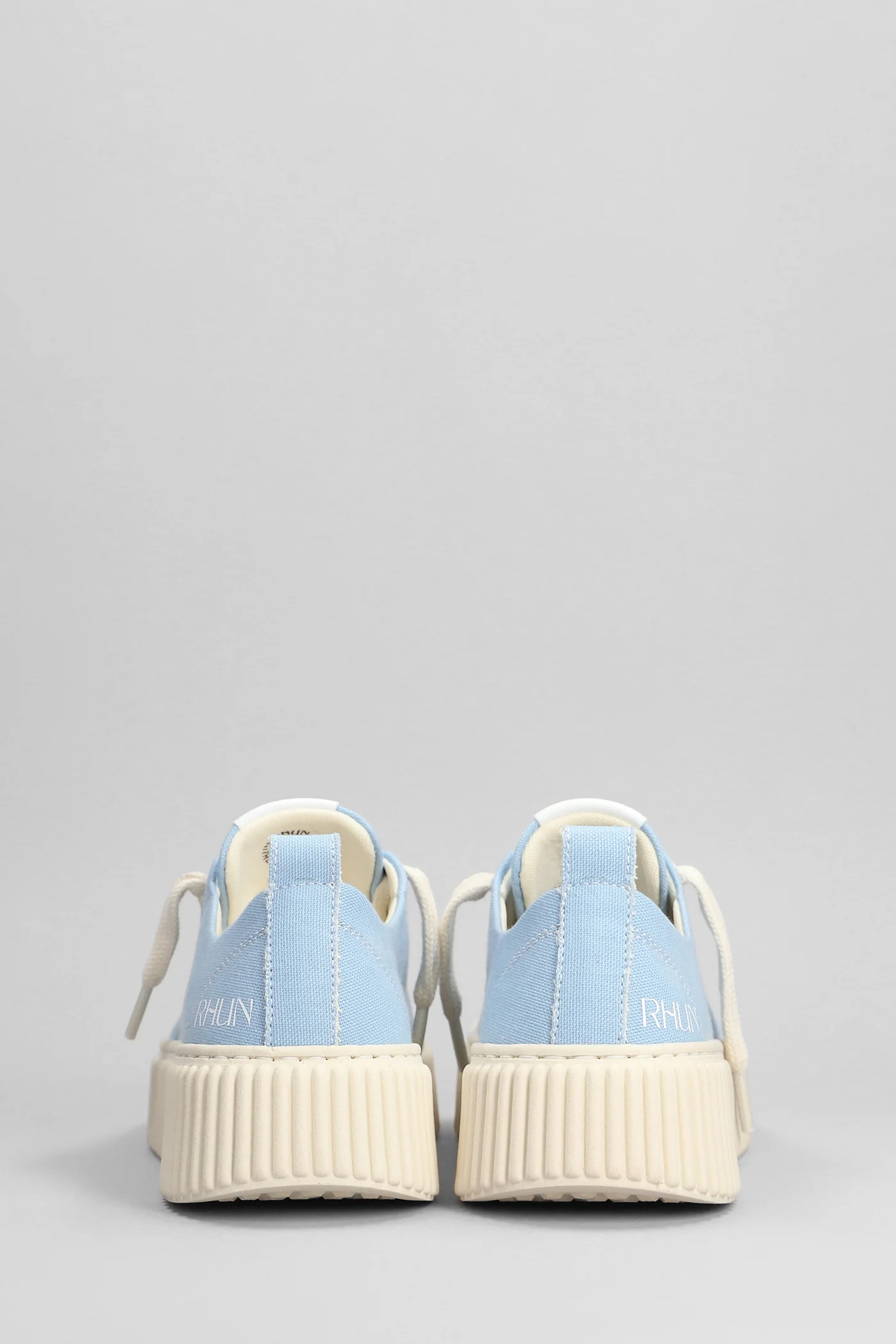 Sneakers in cyan canvas - Image 4