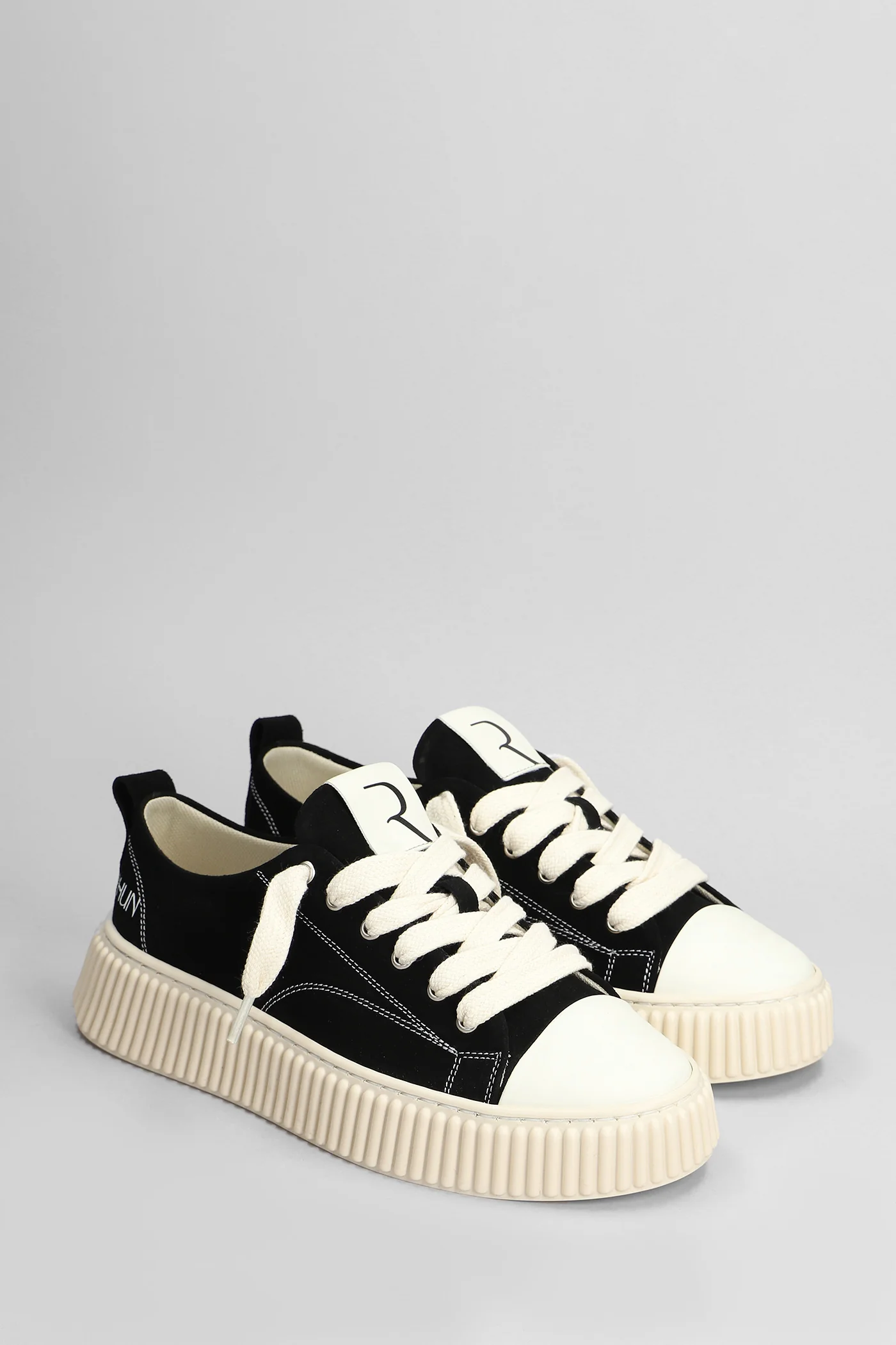 Suede Sneakers in black suede - Image 7