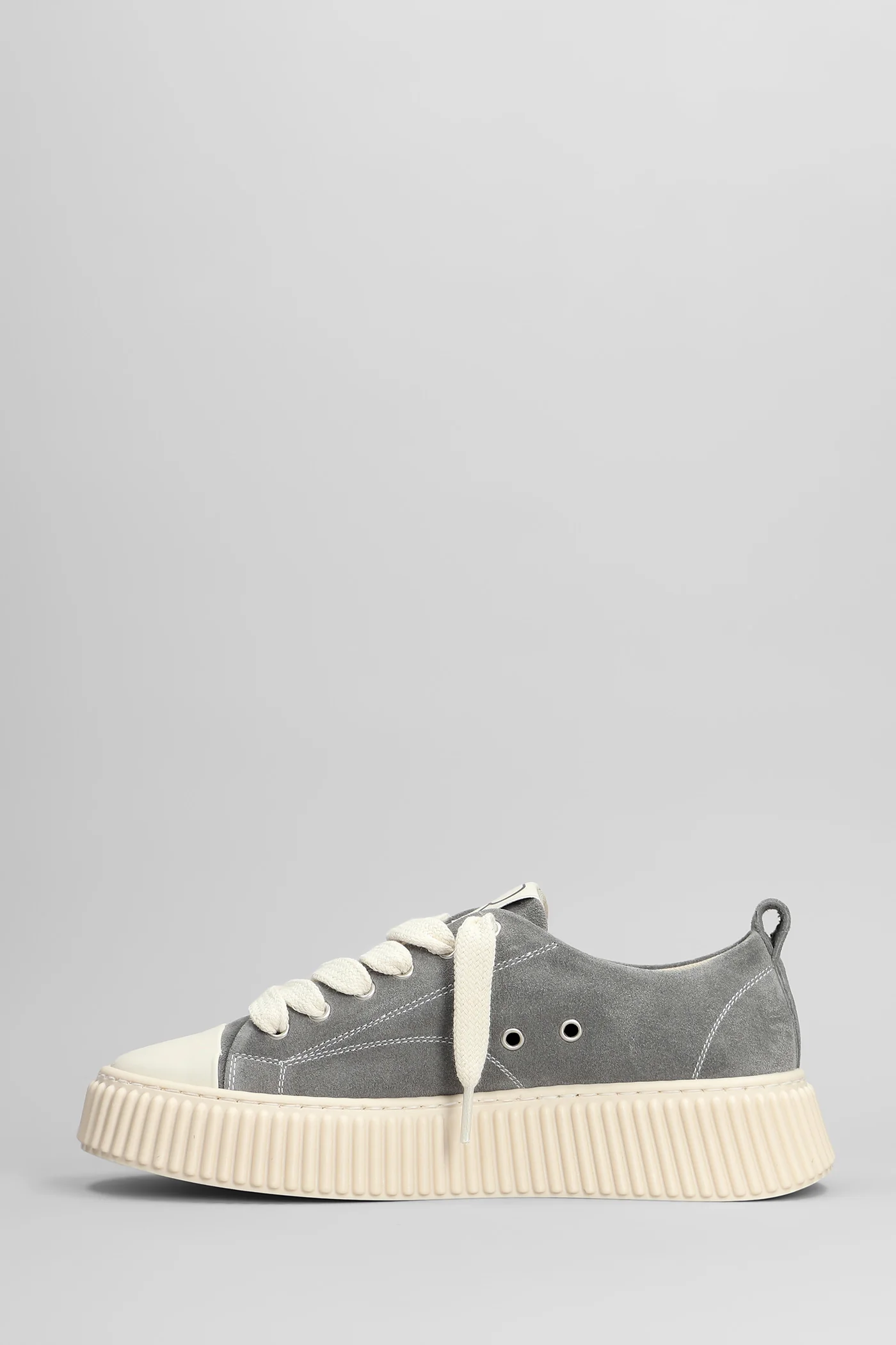Suede Sneakers in grey suede - Image 3