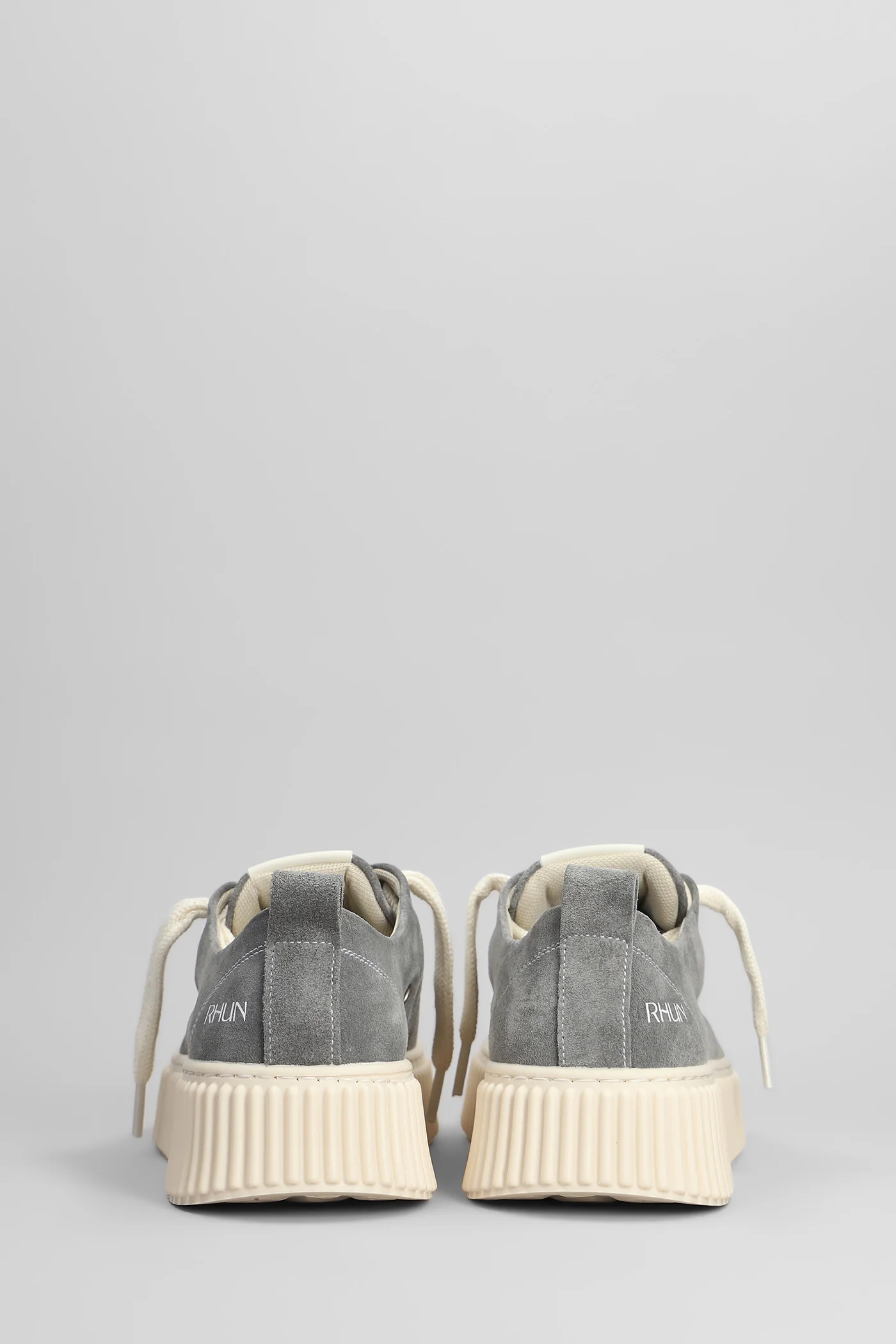 Suede Sneakers in grey suede - Image 4