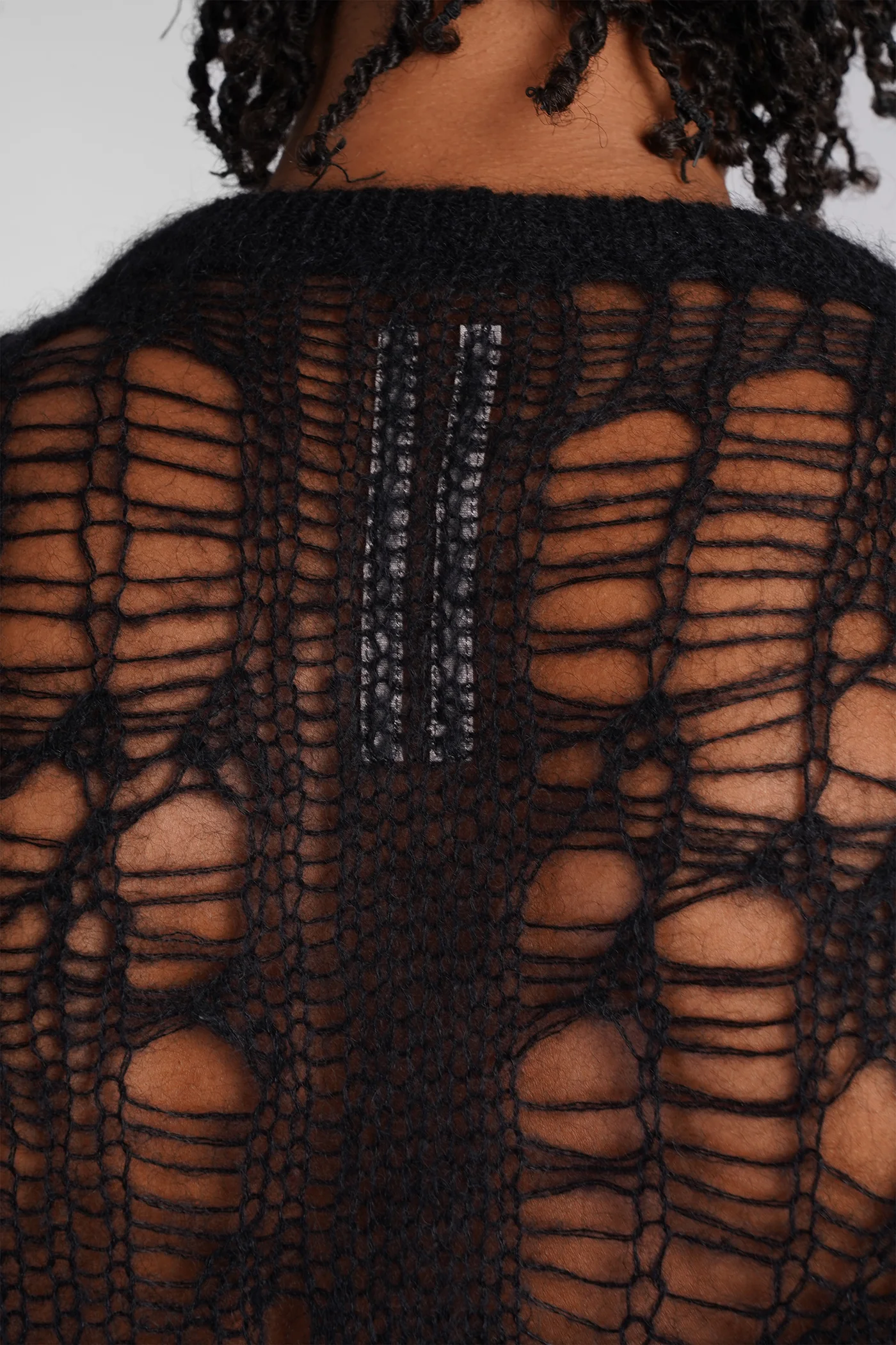 Biker level Knitwear in black polyamide - Image 5