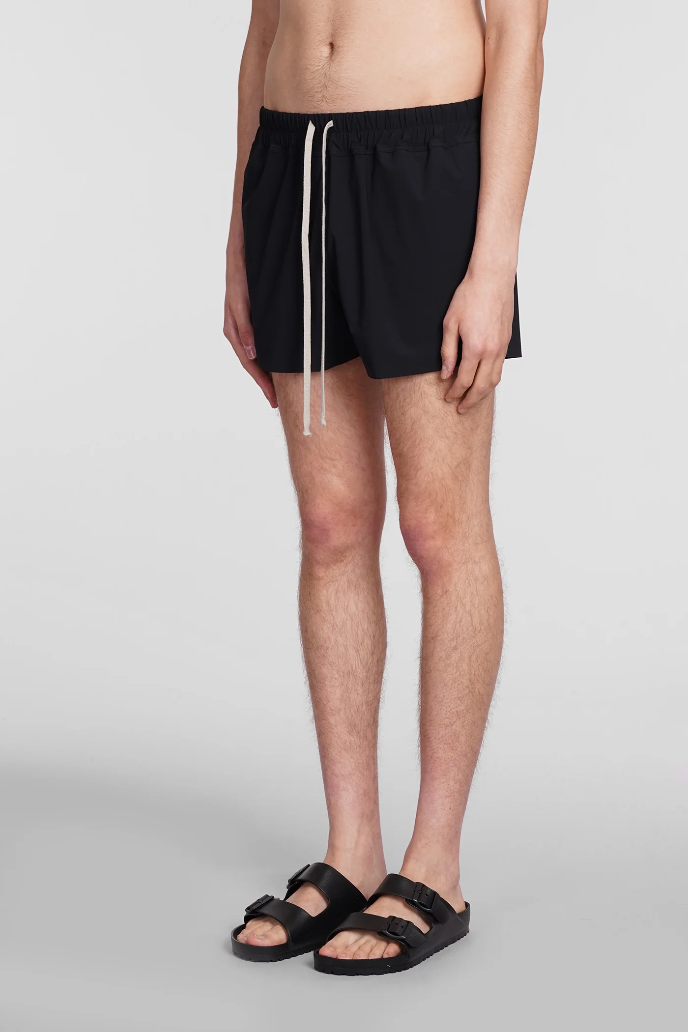 Boxer swimmer Beachwear in black polyamide - Image 3