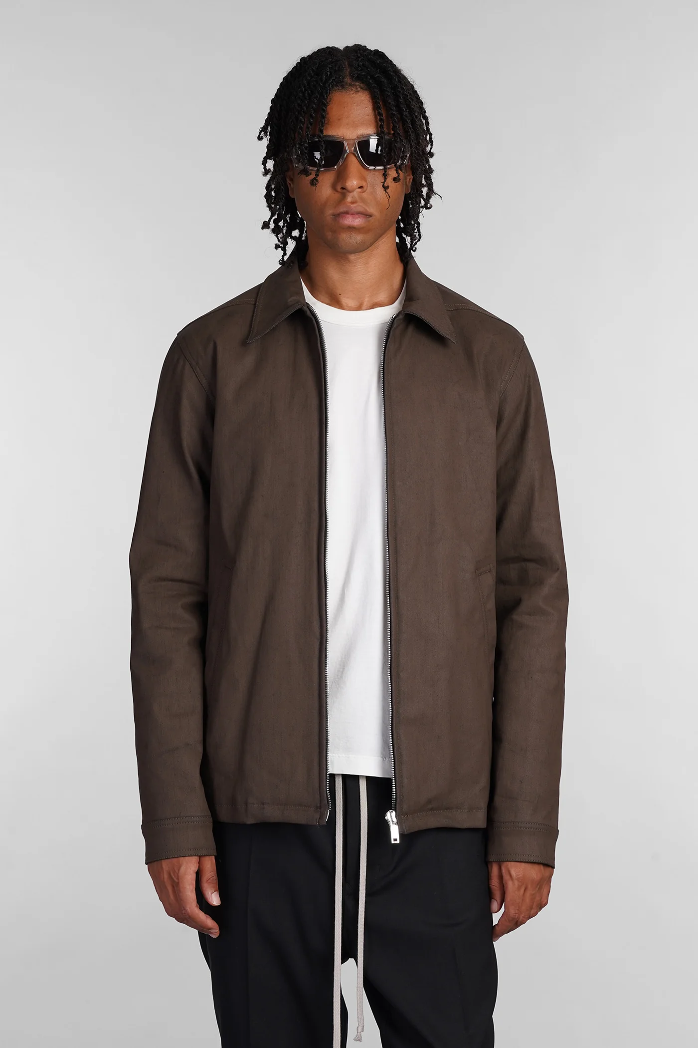 Brad jkt Denim Jackets in brown cotton