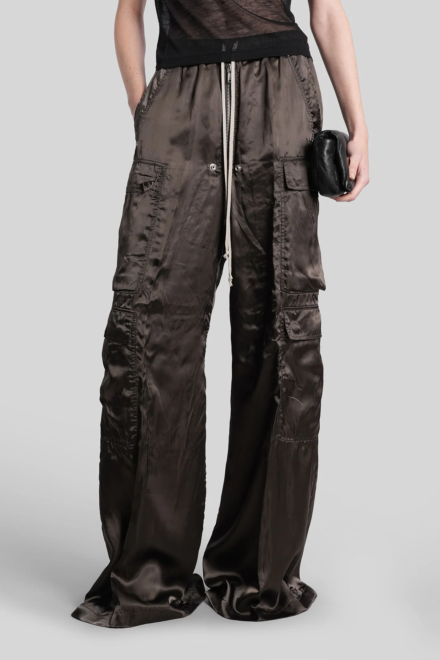 Cargobelas Pants in grey polyamide polyester
