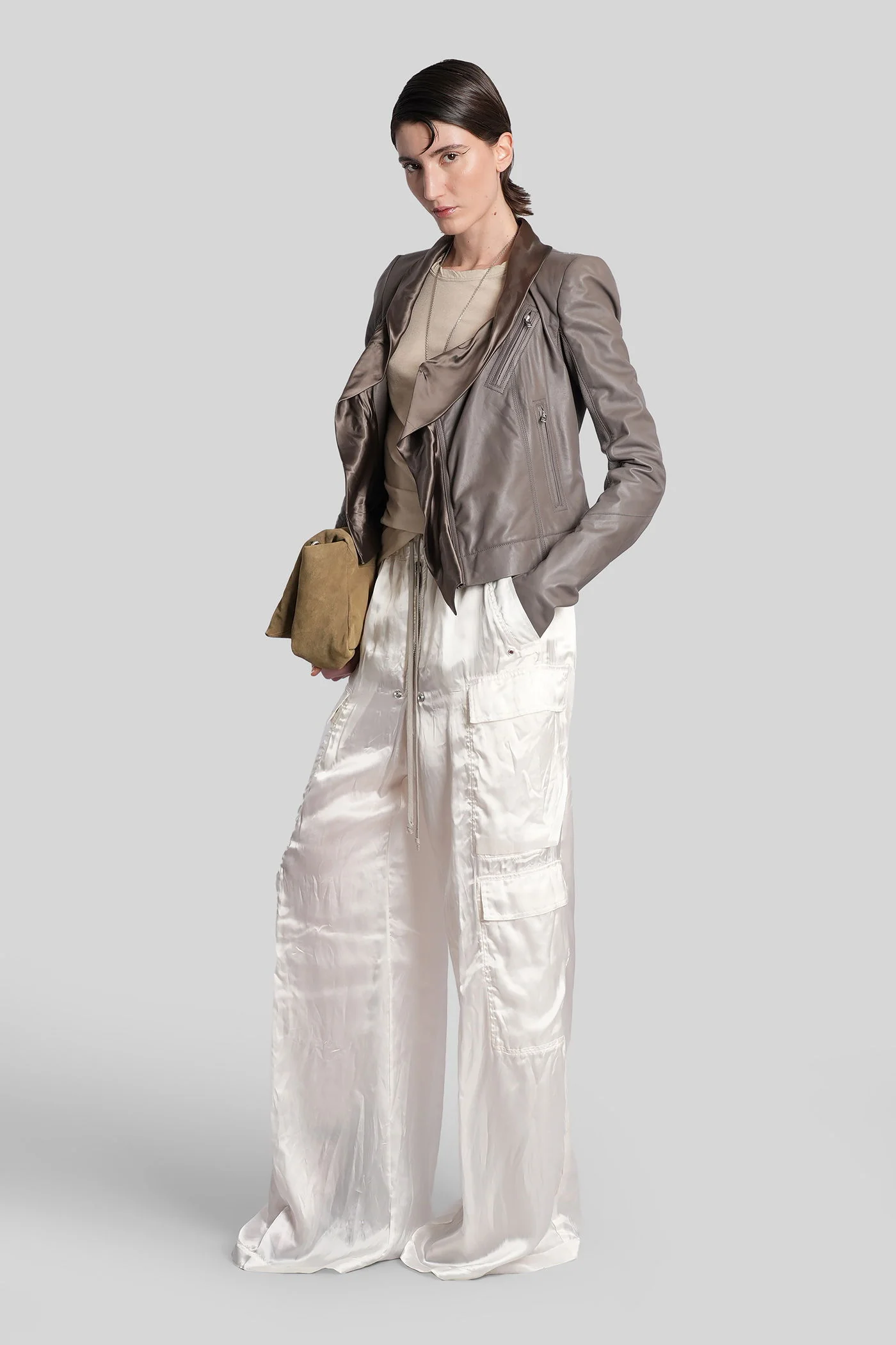 Cargobelas Pants in white polyamide polyester - Image 2