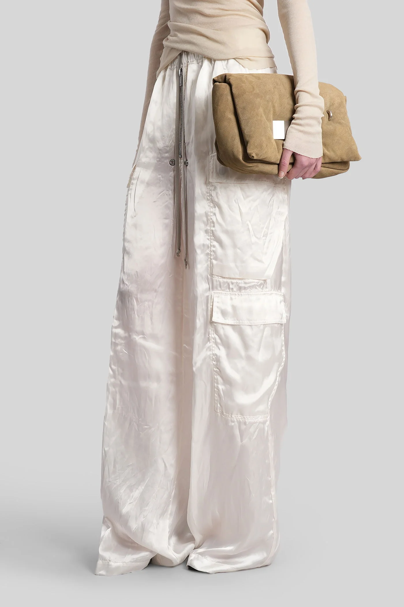 Cargobelas Pants in white polyamide polyester - Image 4
