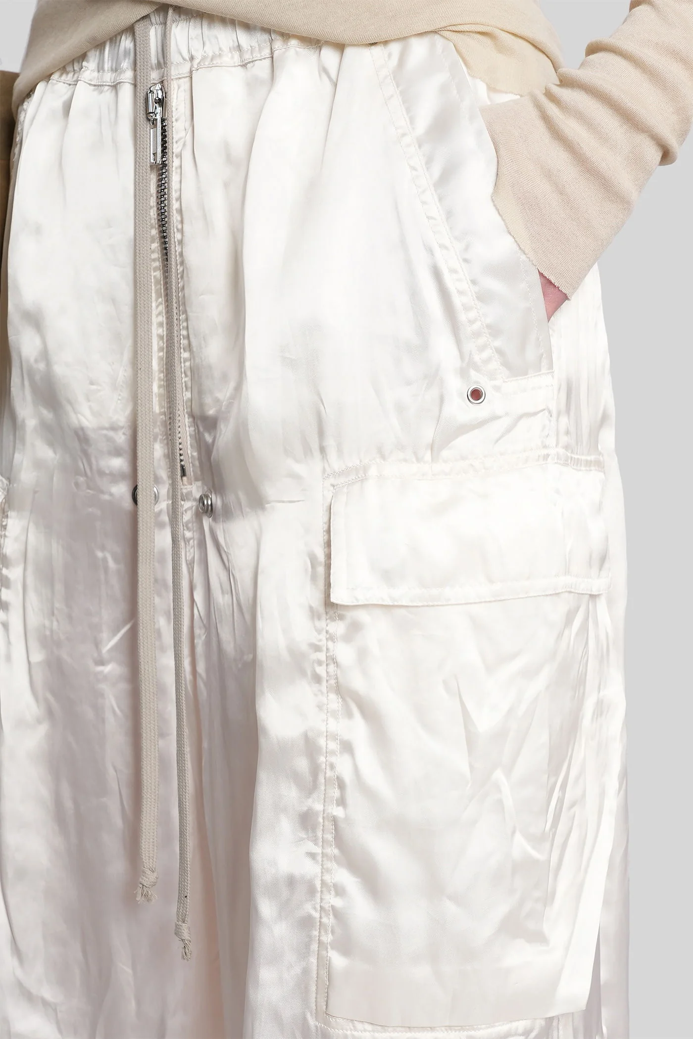 Cargobelas Pants in white polyamide polyester - Image 5