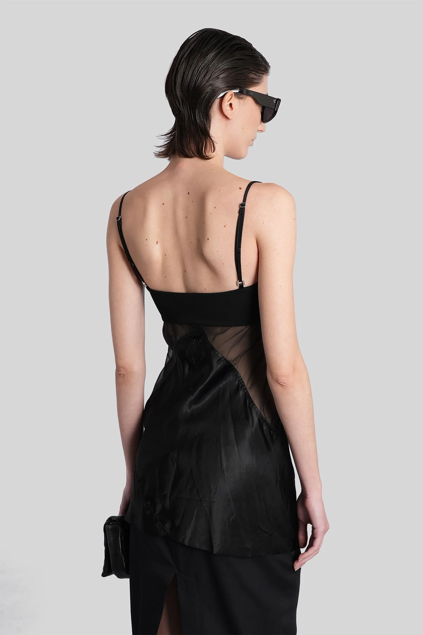 Combo slip top Topwear in black polyamide polyester - Image 3