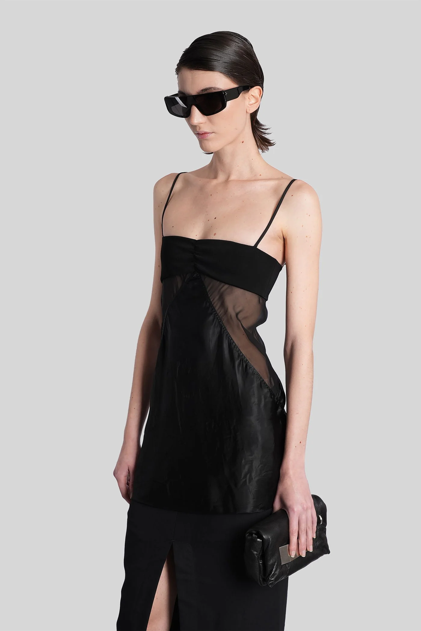 Combo slip top Topwear in black polyamide polyester - Image 4