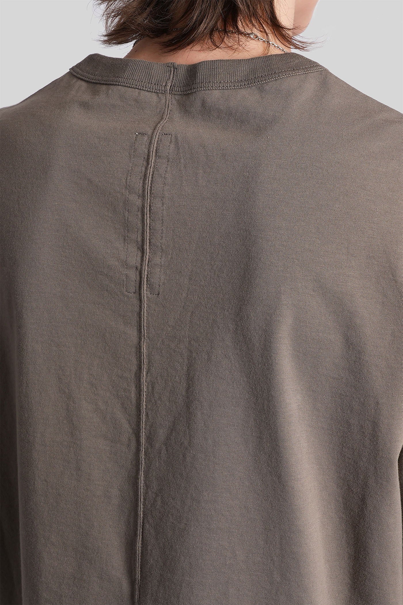 Cropped brad t T-Shirt in grey cotton - Image 5