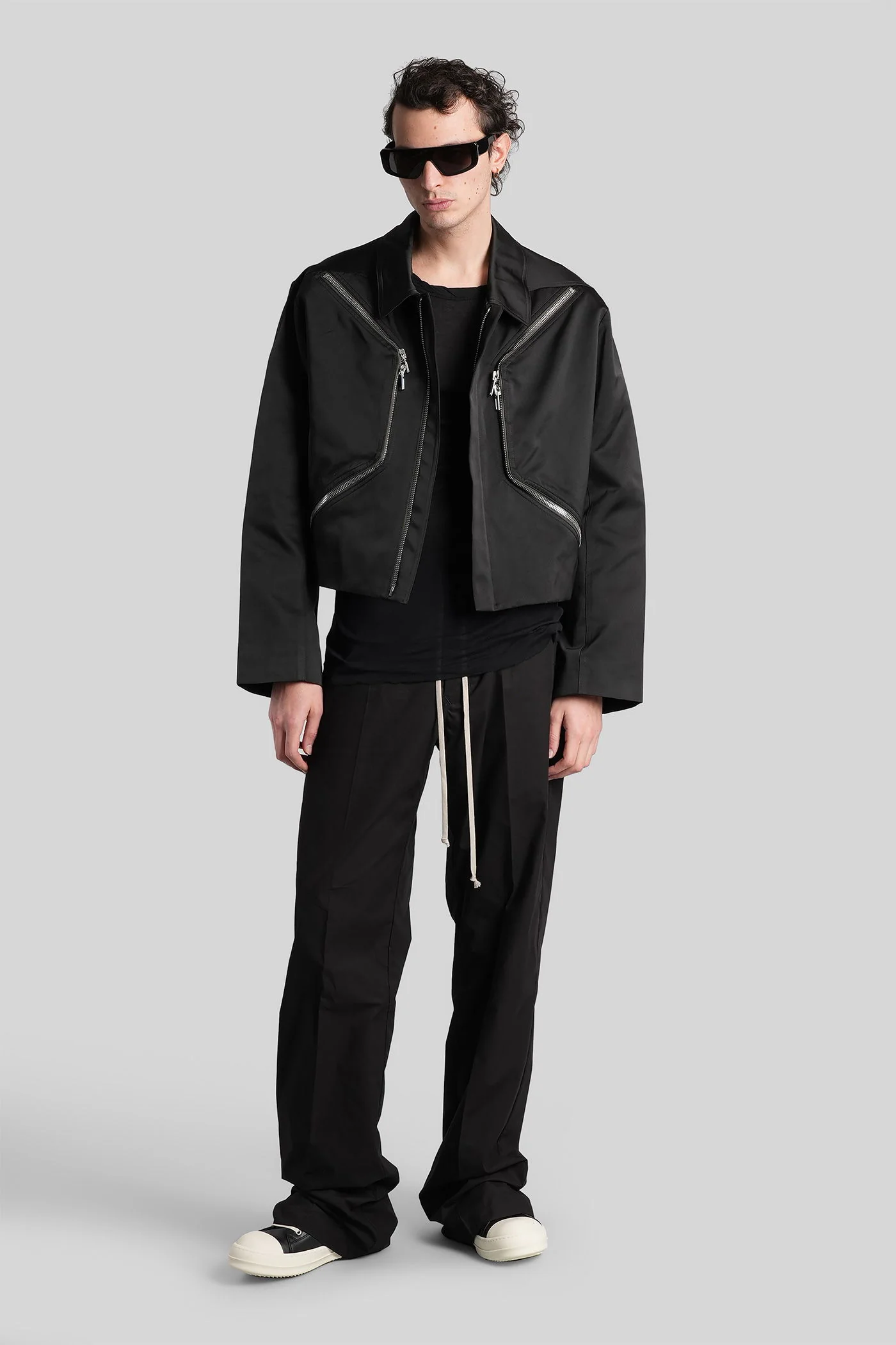 Dietrich drawstring Pants in black cotton - Image 2