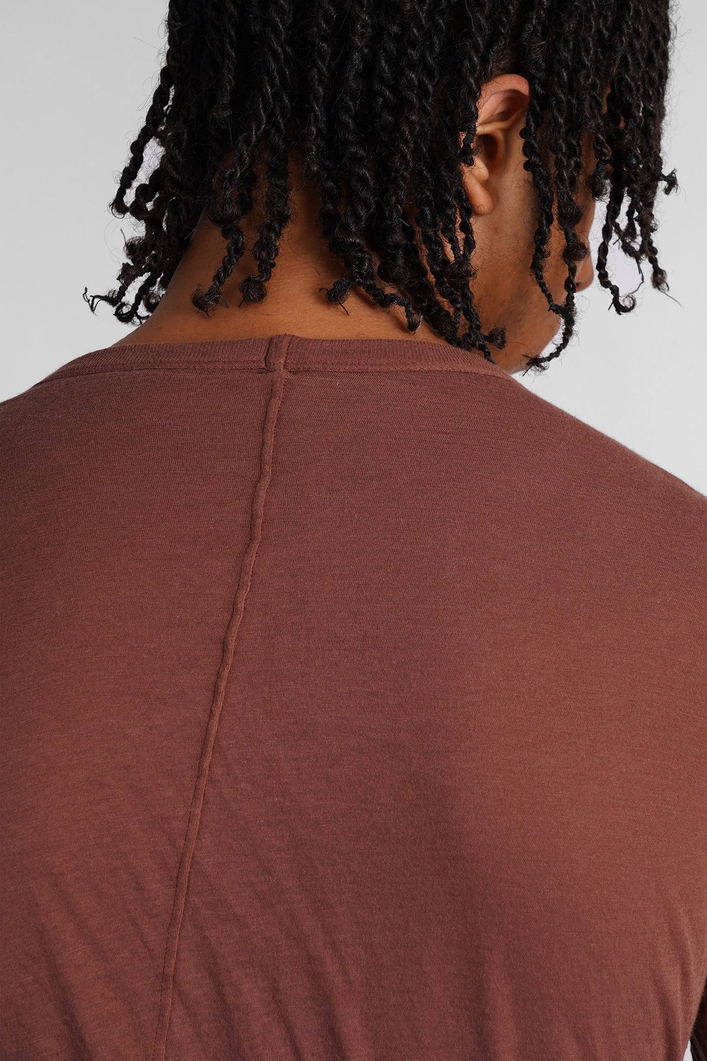Double ls t Knitwear in brown cotton - Image 5